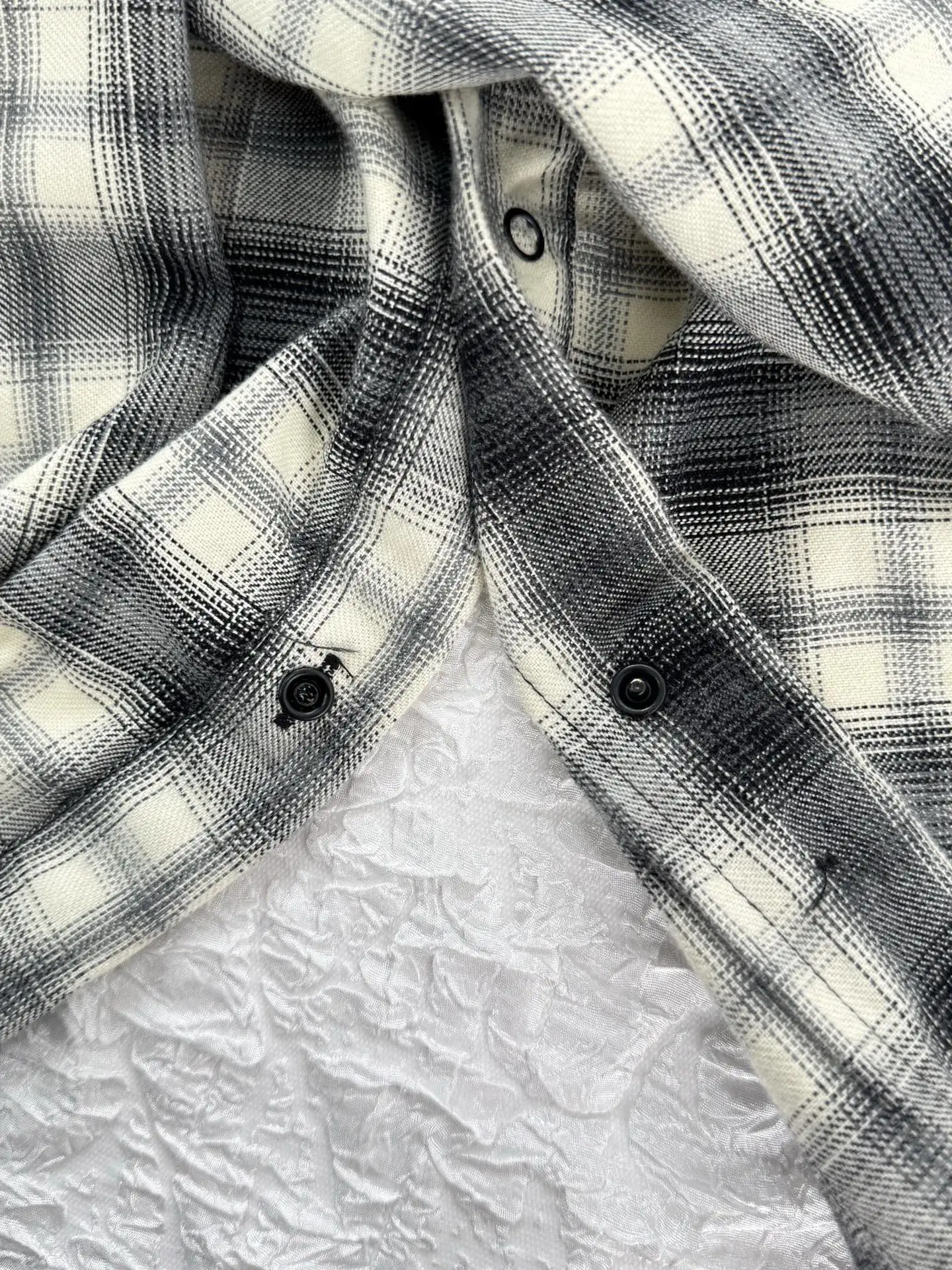 Logo-Embroidered Checked Flannel Shirt D27519933 — view 7