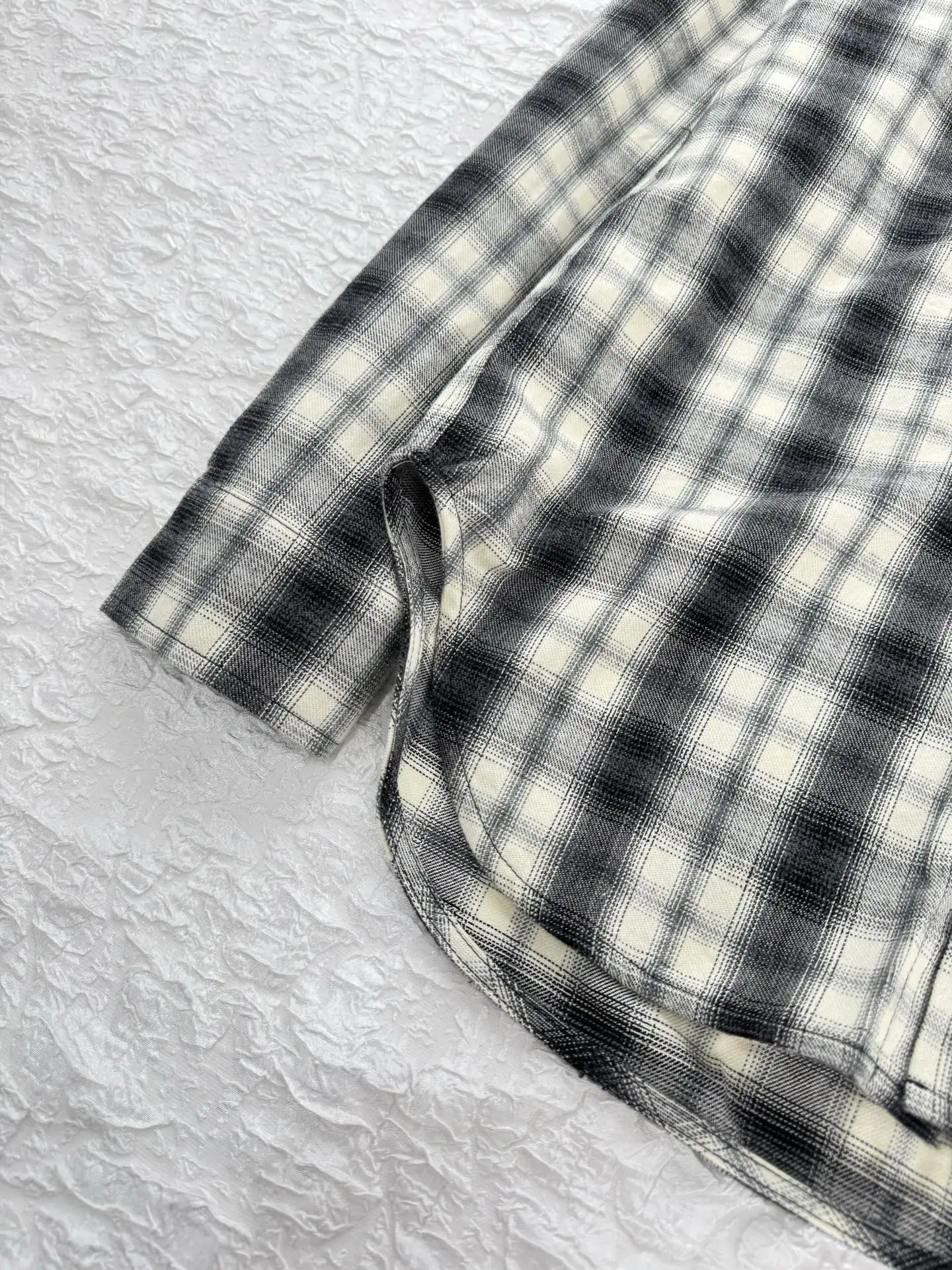Logo-Embroidered Checked Flannel Shirt D27519933 — view 11