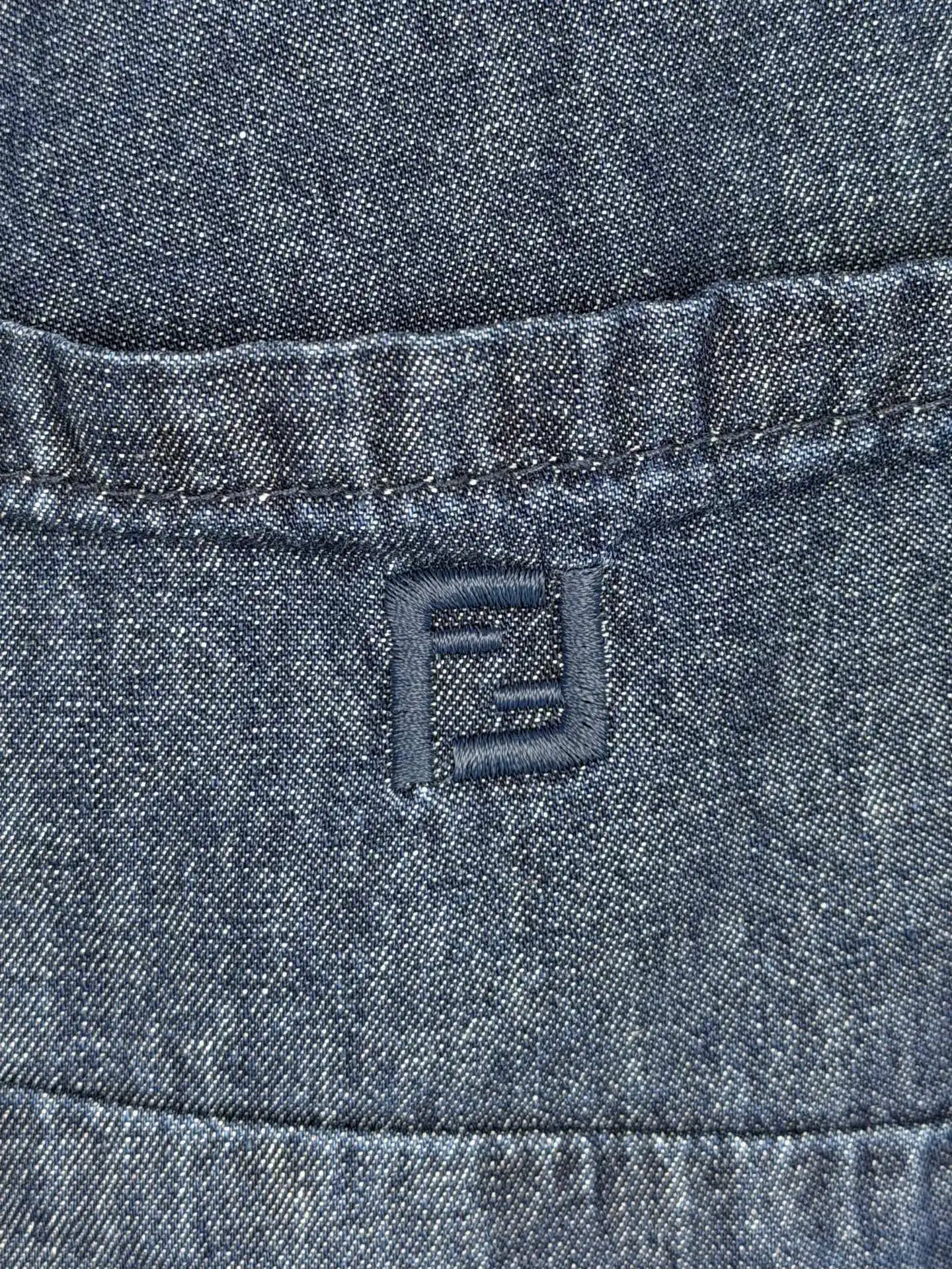 FF Logo Embroidered Straight-Leg Jeans D27520101 — view 10