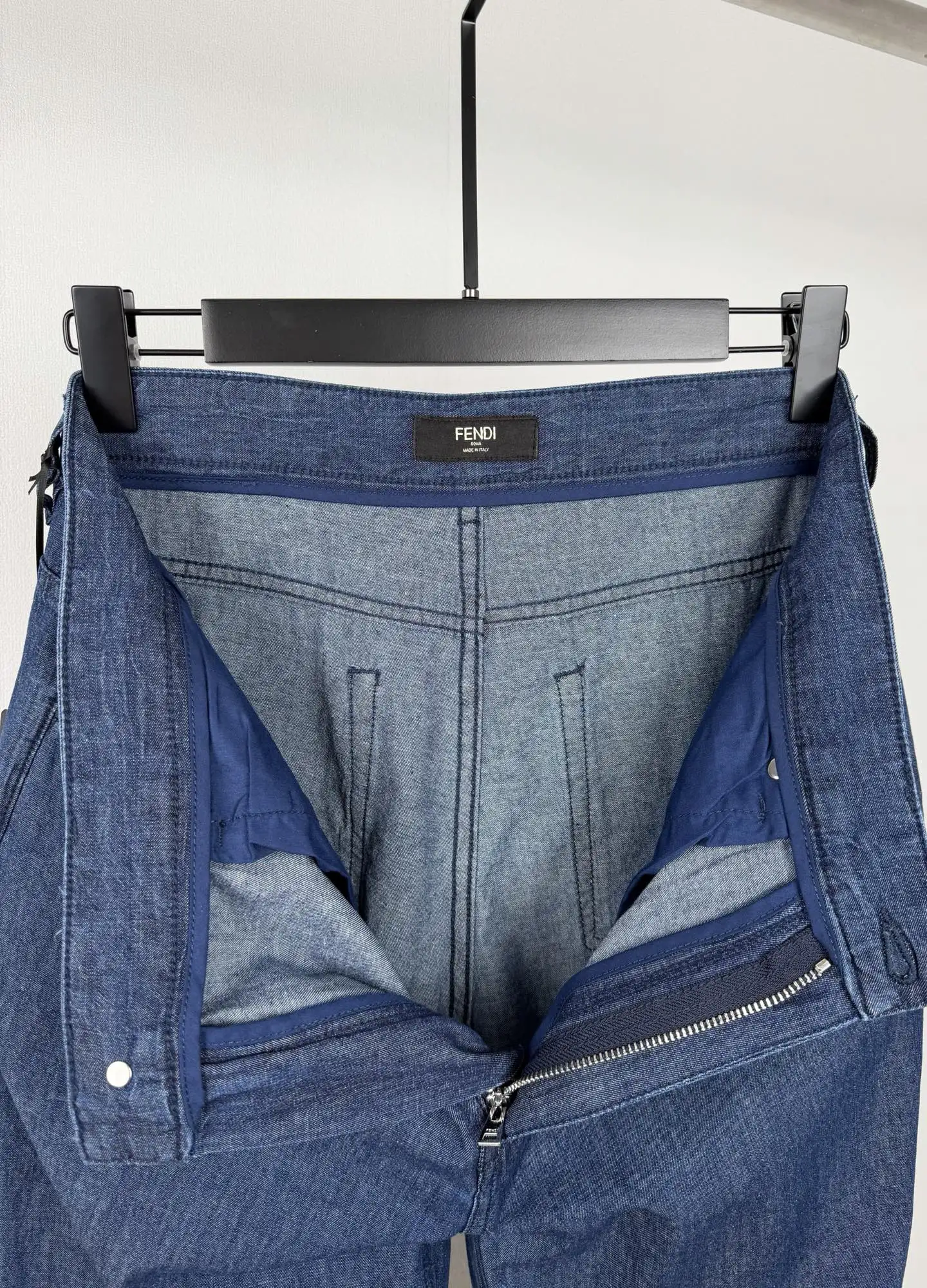 FF Logo Embroidered Straight-Leg Jeans D27520101 — view 11