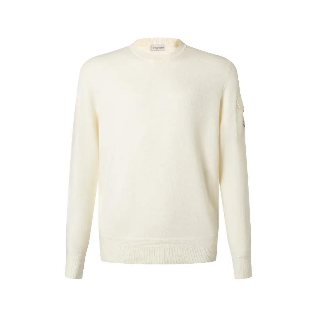 Pocket-Detail Wool-Blend Crew-Neck Sweater D27521908