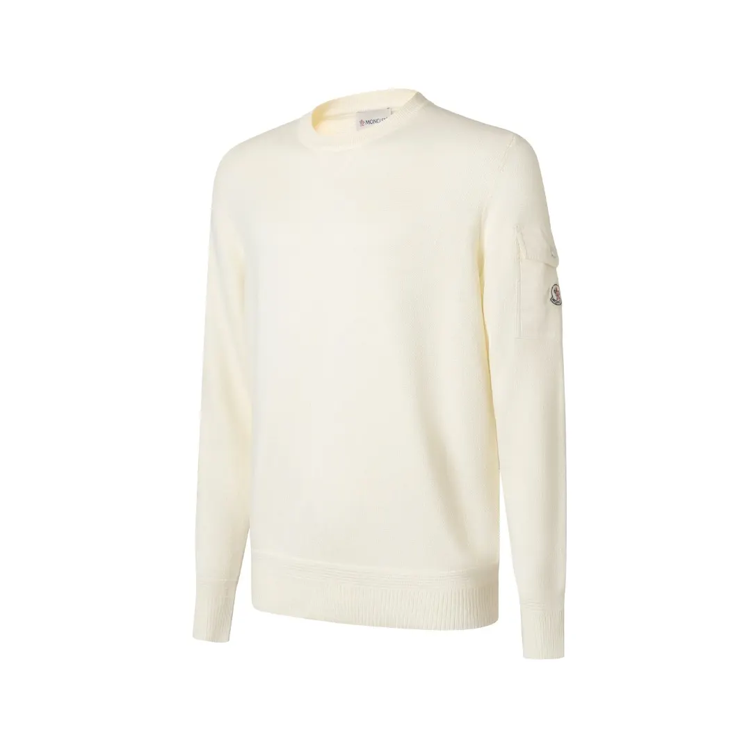 Pocket-Detail Wool-Blend Crew-Neck Sweater D27521908 — view 2