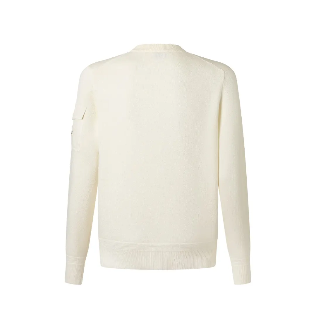 Pocket-Detail Wool-Blend Crew-Neck Sweater D27521908 — view 3