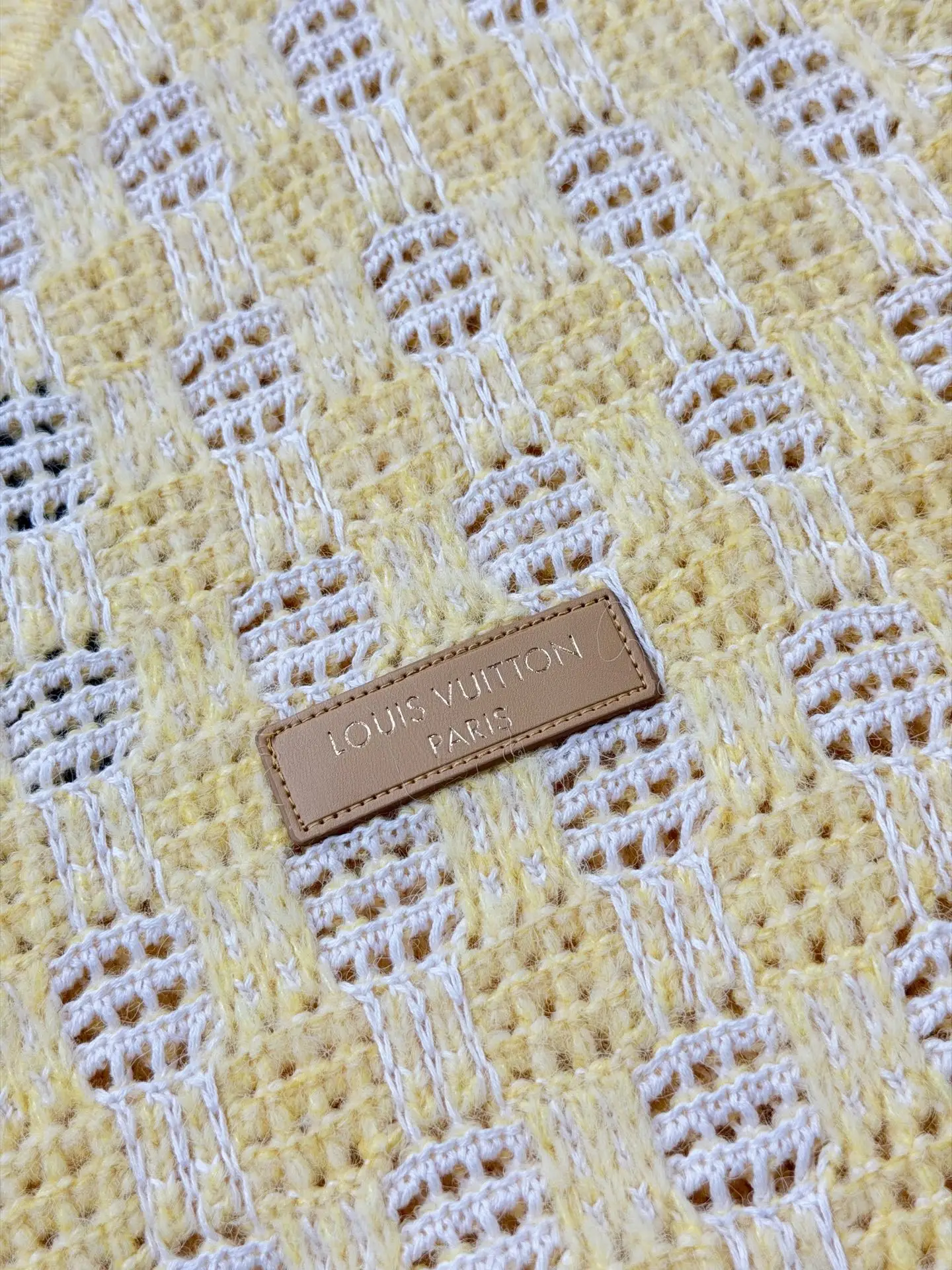 Damier Open-Knit Crew-Neck Sweater D28023447 — view 6