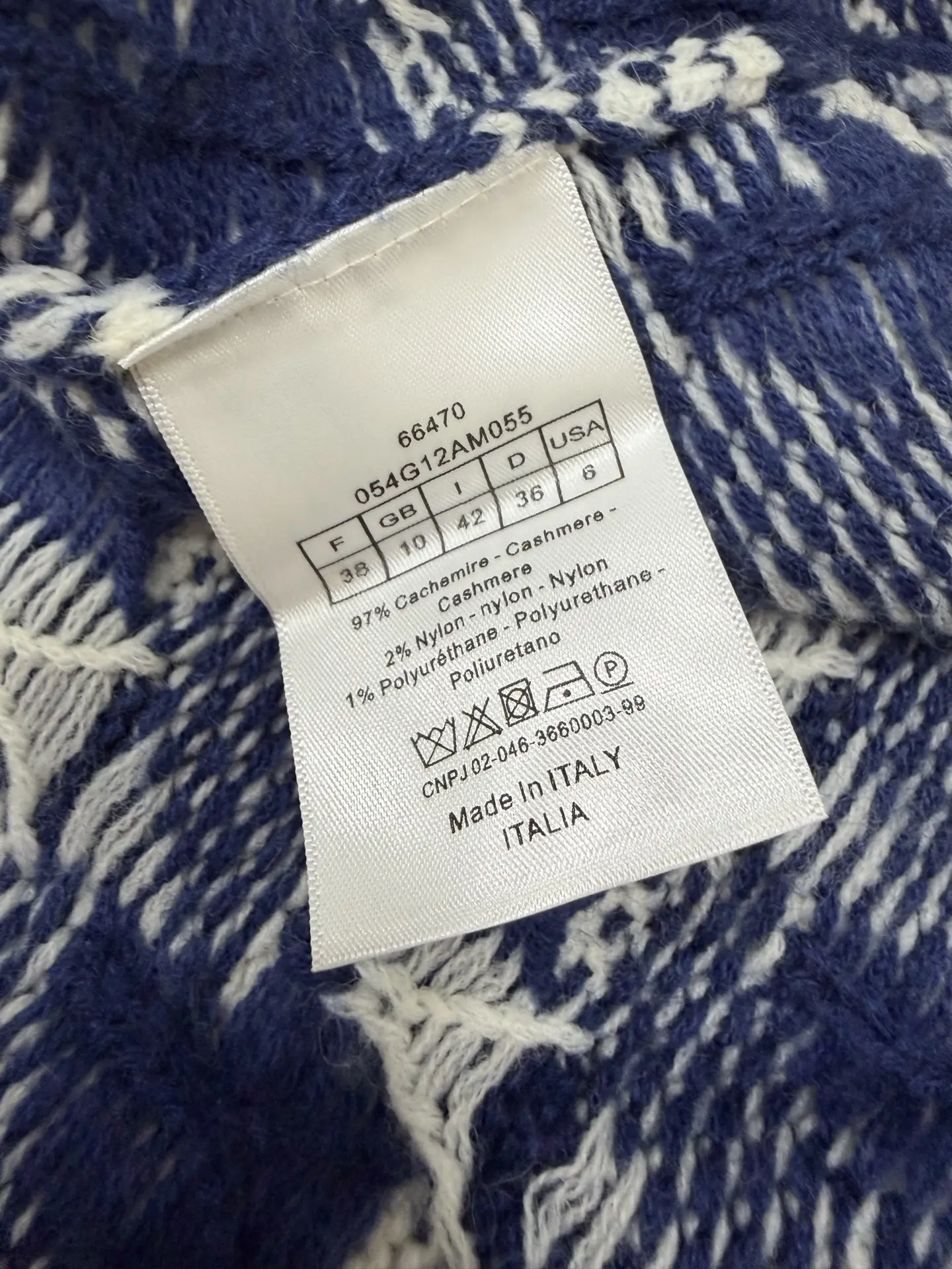 Houndstooth Jacquard Wool Crew-Neck Sweater D28021883 — view 9