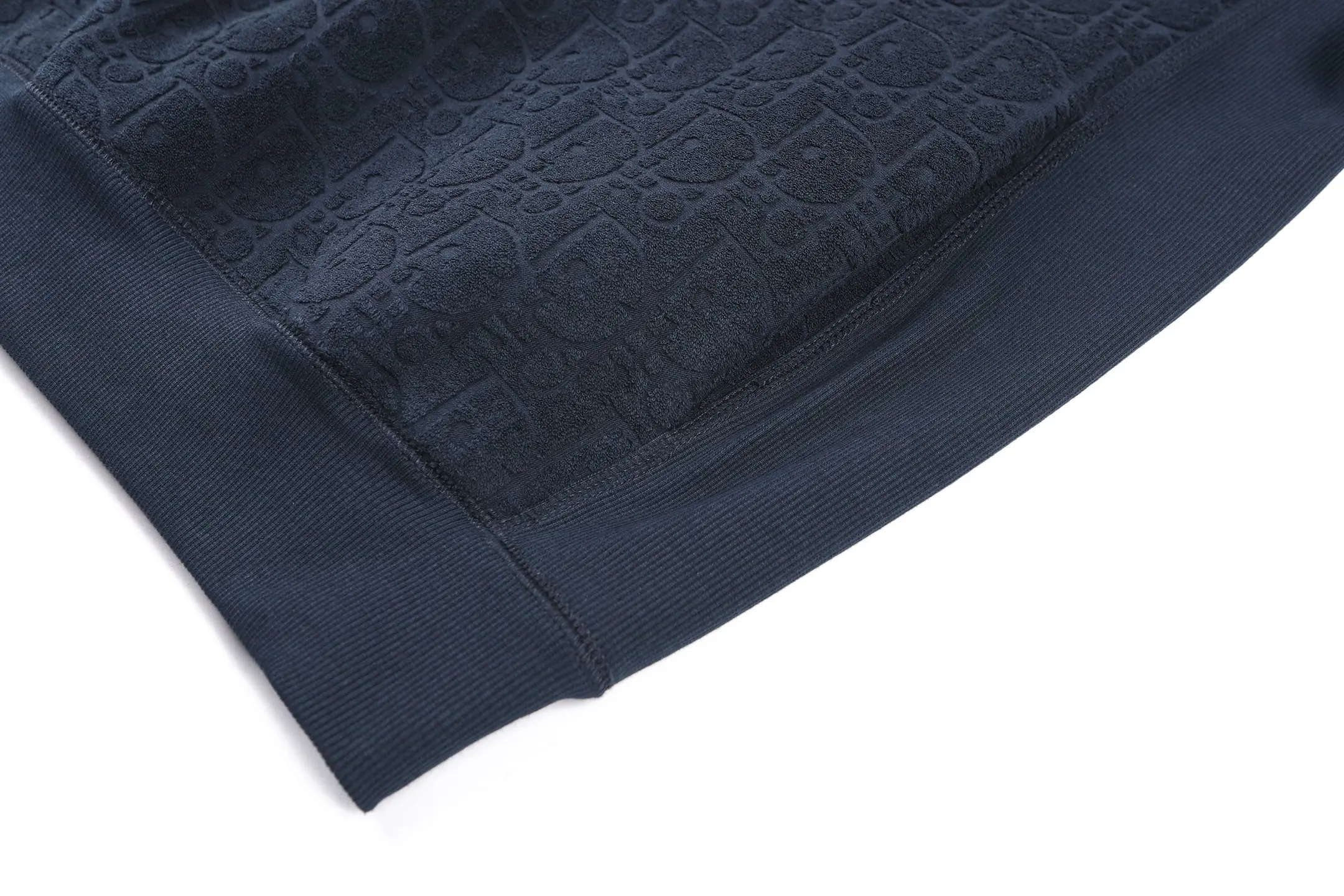 Oblique Jacquard Cotton-Terry Hoodie D28021926 — view 9