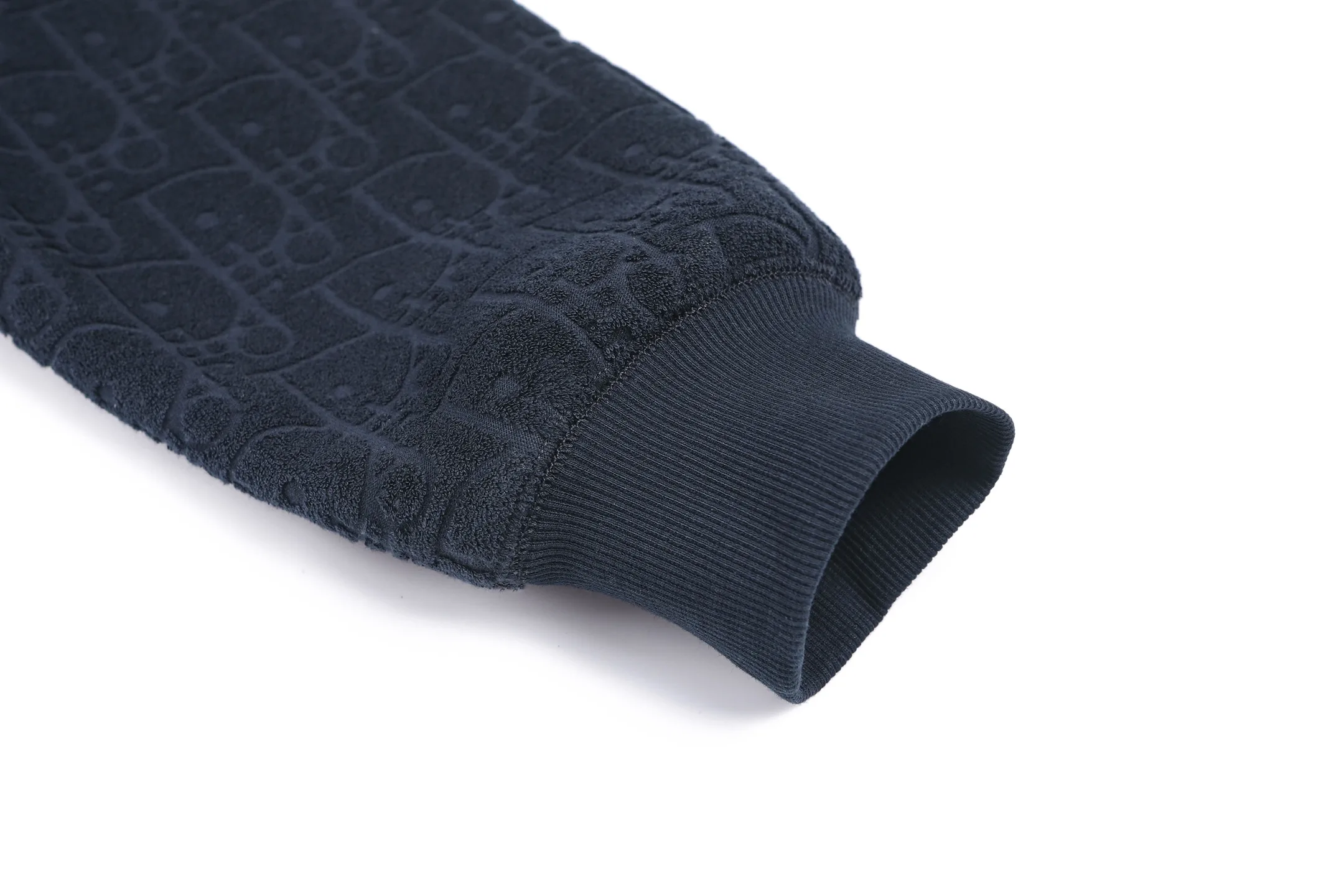 Oblique Jacquard Cotton-Terry Hoodie D28021926 — view 10