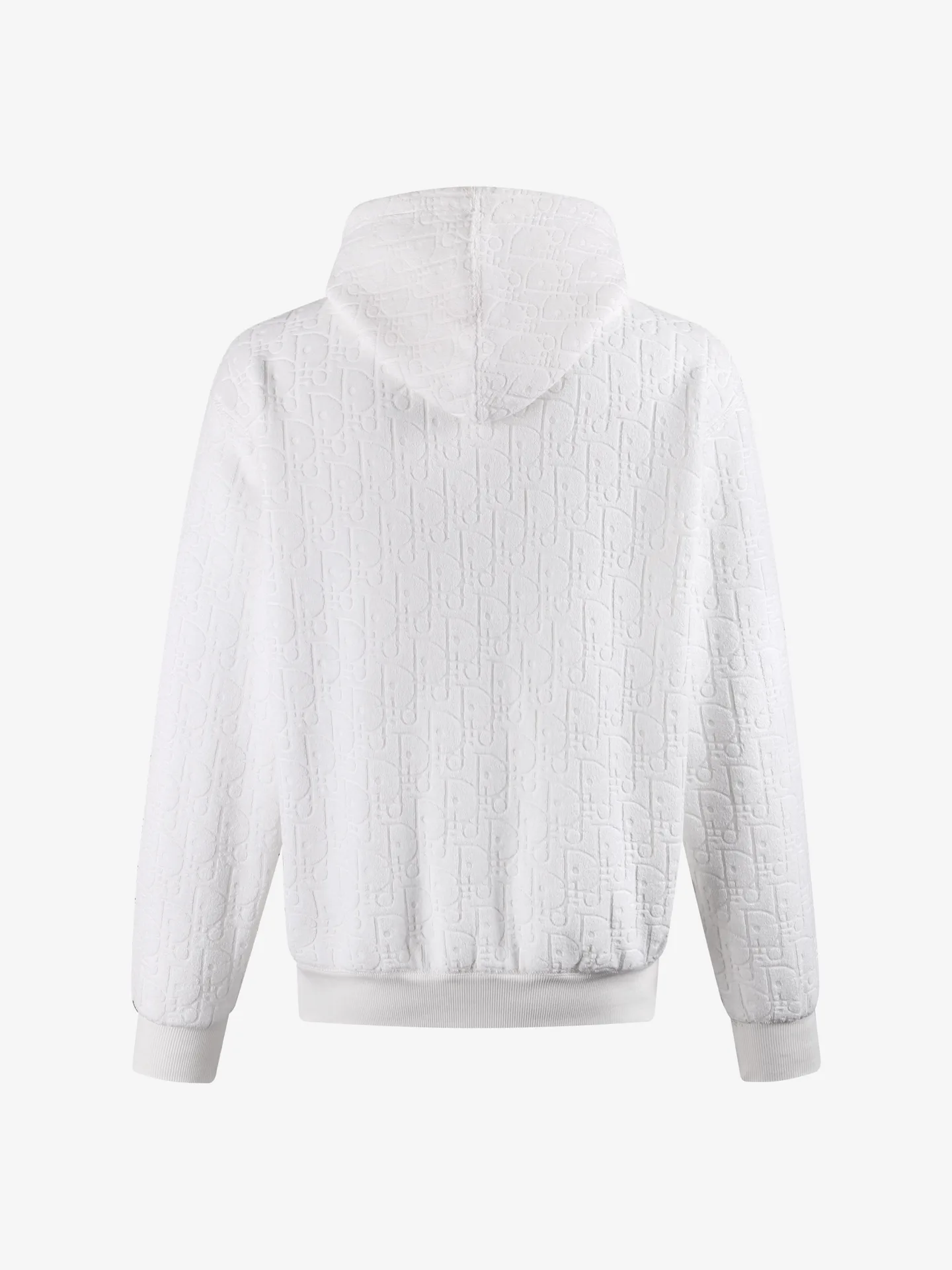Oblique Jacquard Cotton-Terry Hoodie D28021927 — view 2