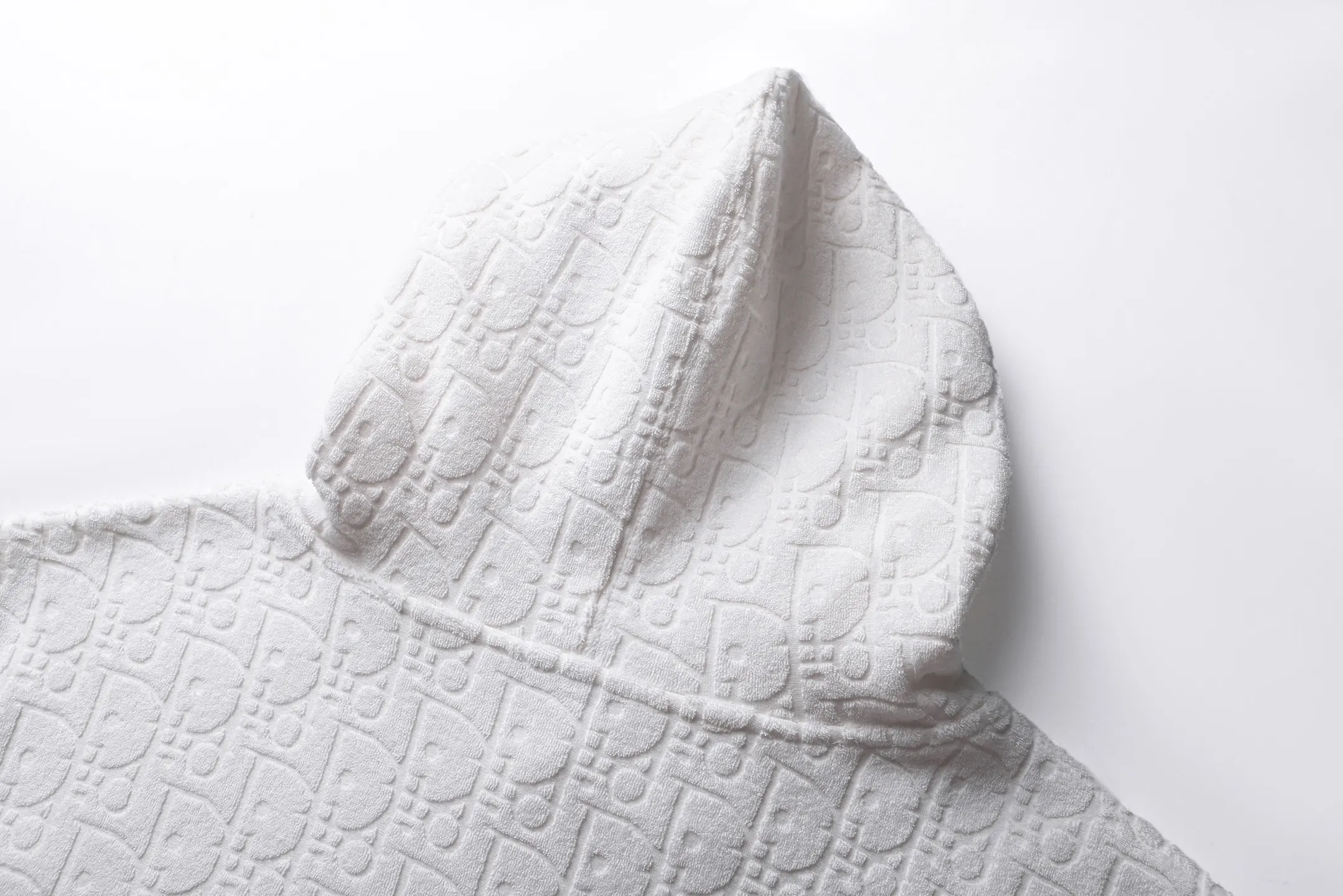 Oblique Jacquard Cotton-Terry Hoodie D28021927 — view 4