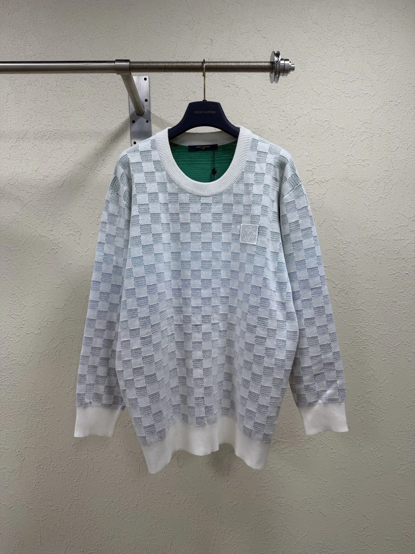 Damier Gradient Crew-Neck Knit Sweater D28021885
