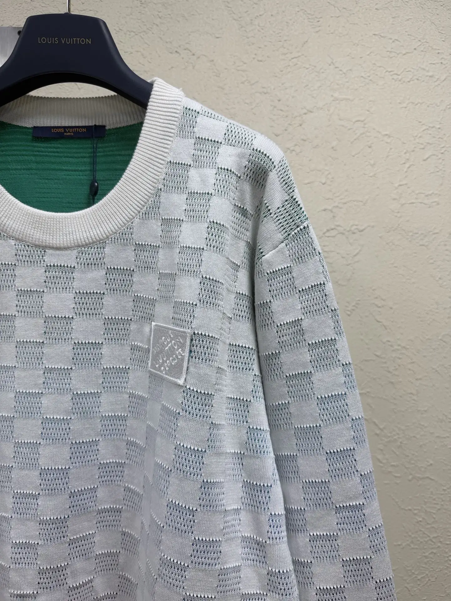 Damier Gradient Crew-Neck Knit Sweater D28021885 — view 2