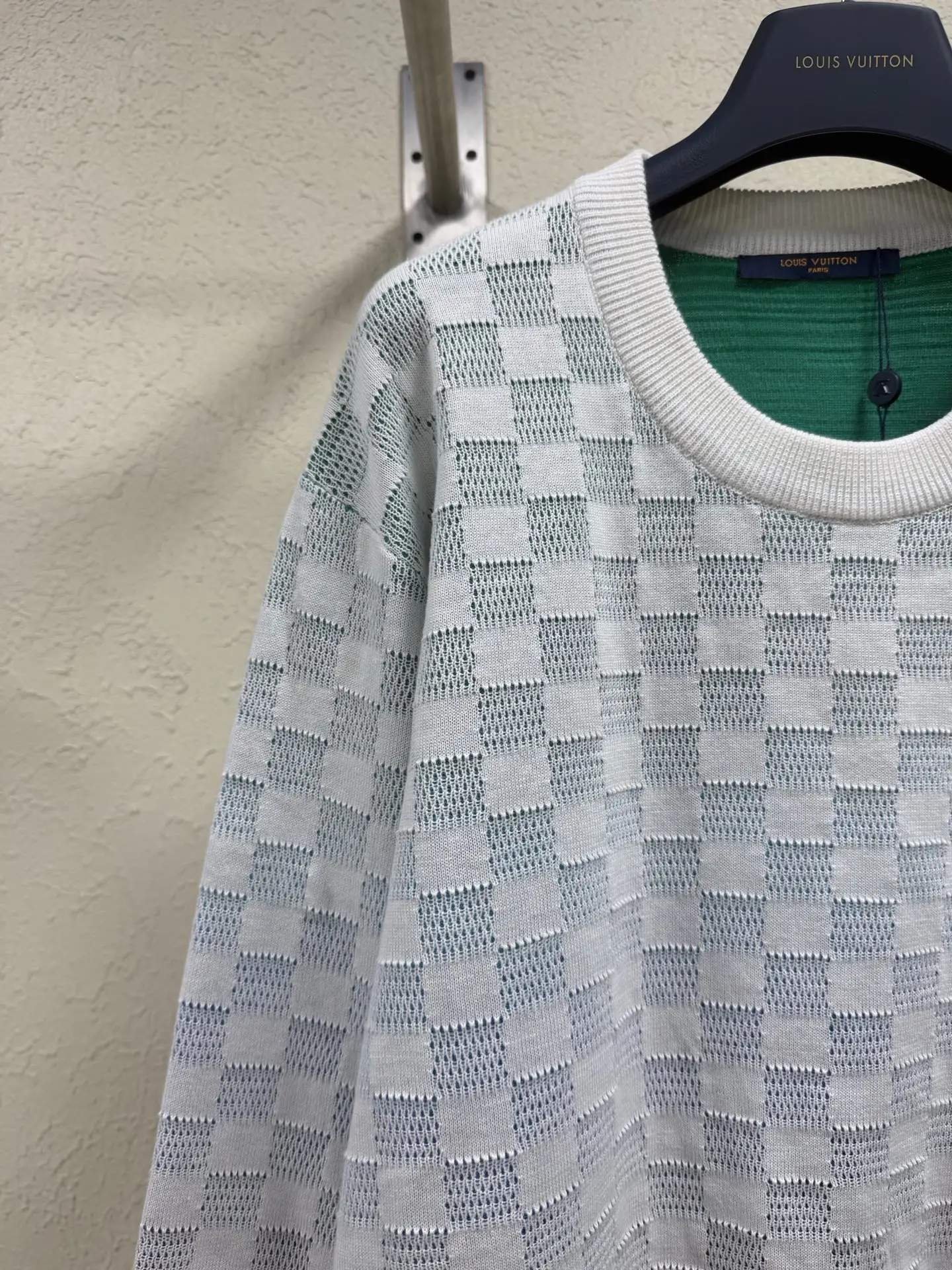 Damier Gradient Crew-Neck Knit Sweater D28021885 — view 3