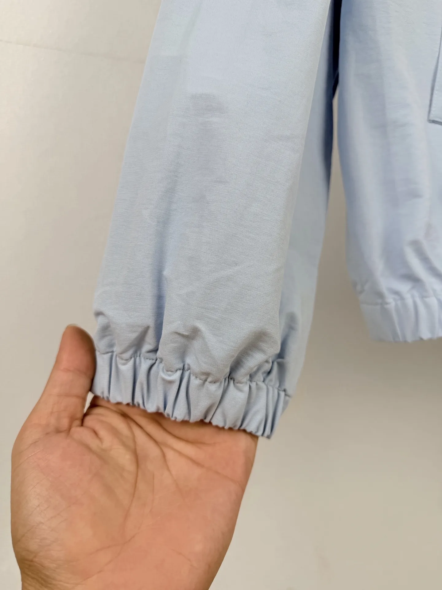 Embroidered Logo Oversized Poplin Blouson Jacket D28020016 — view 8