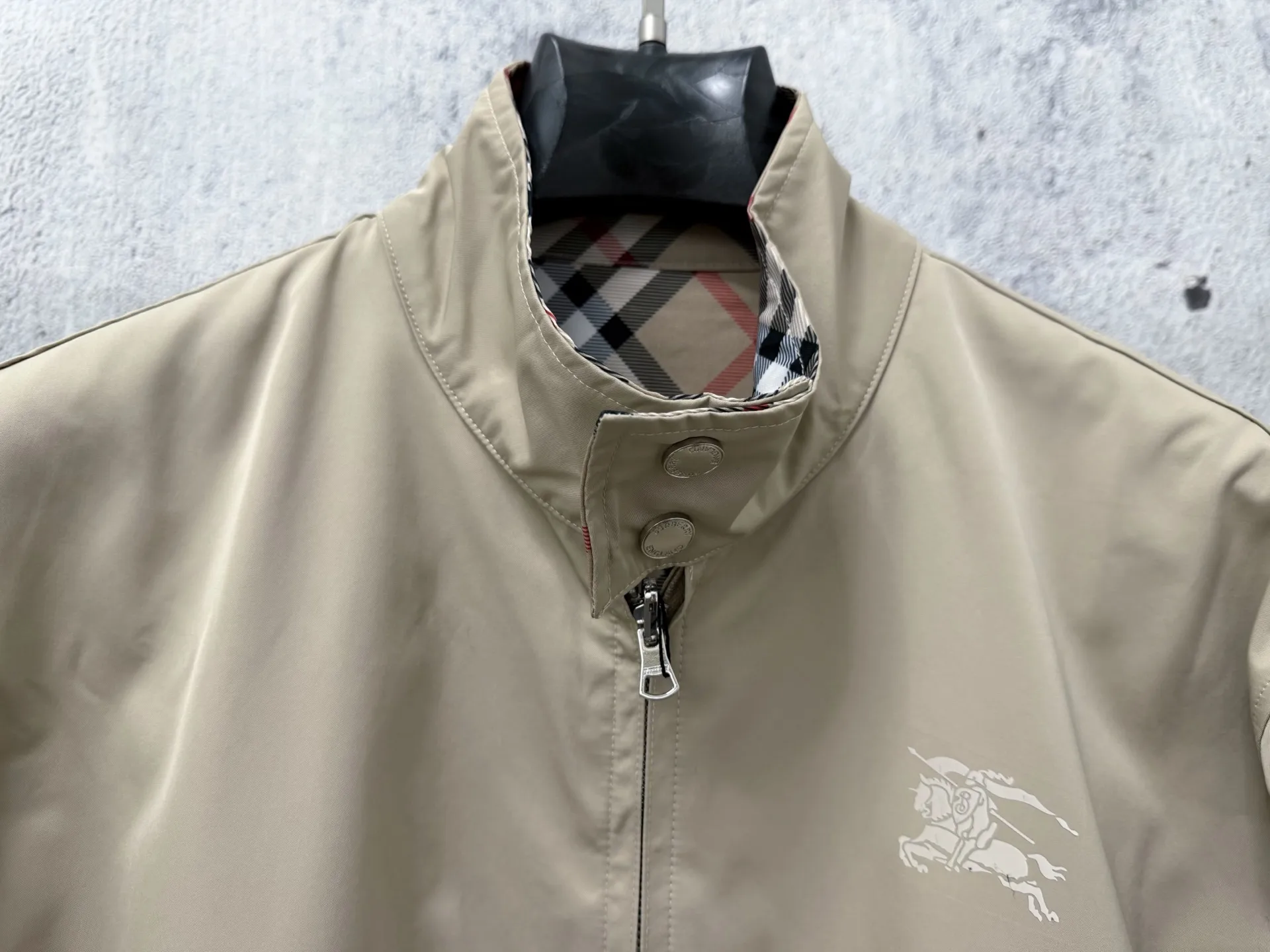 Reversible Vintage Check Hooded Jacket D28523557 — view 6