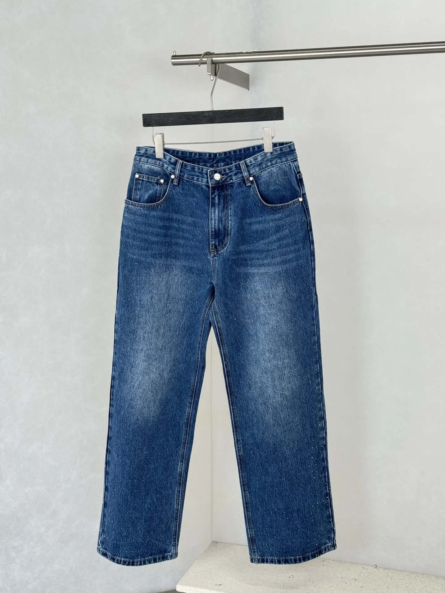 Crystal-Embellished Straight-Leg Jeans D28519930