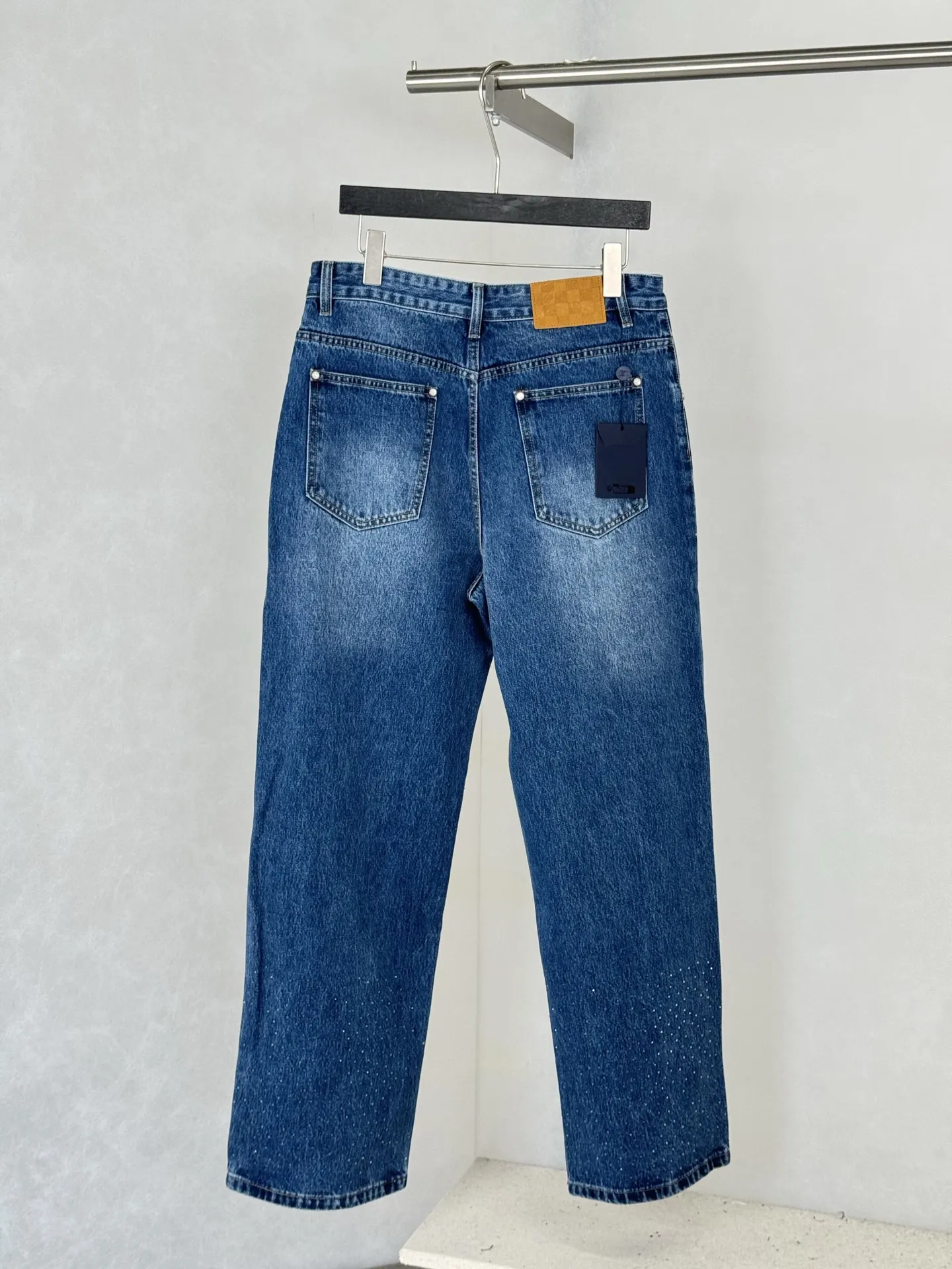 Crystal-Embellished Straight-Leg Jeans D28519930 — view 2