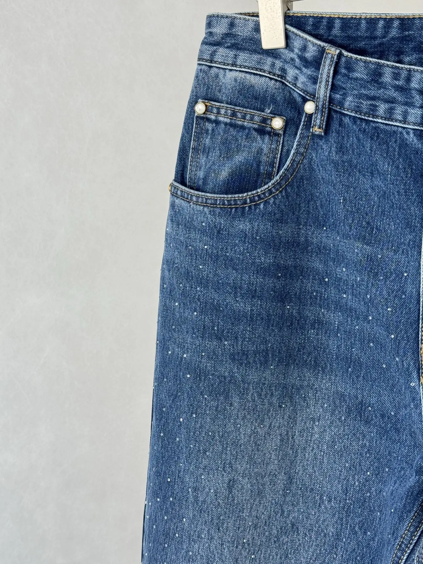 Crystal-Embellished Straight-Leg Jeans D28519930 — view 8