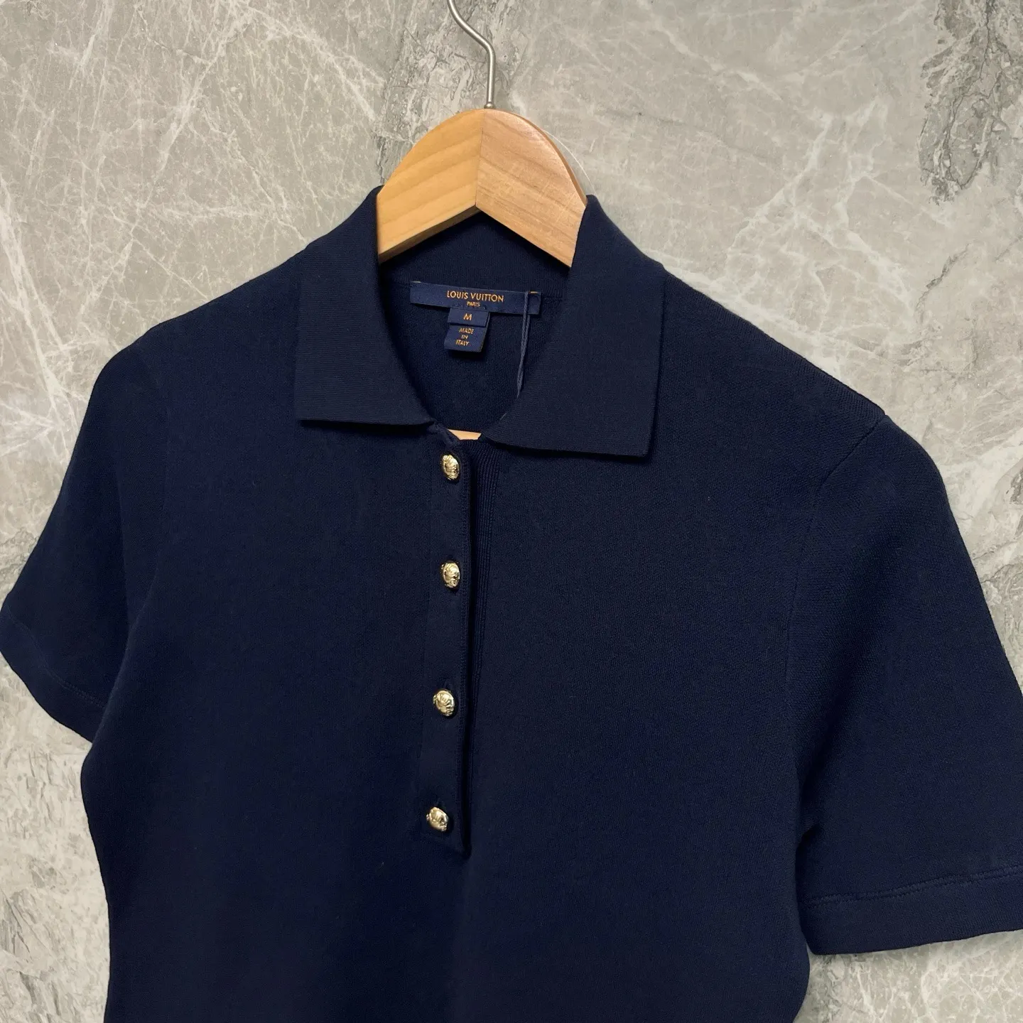 Monogram Piqué Cotton Polo Shirt D28522743 — view 3