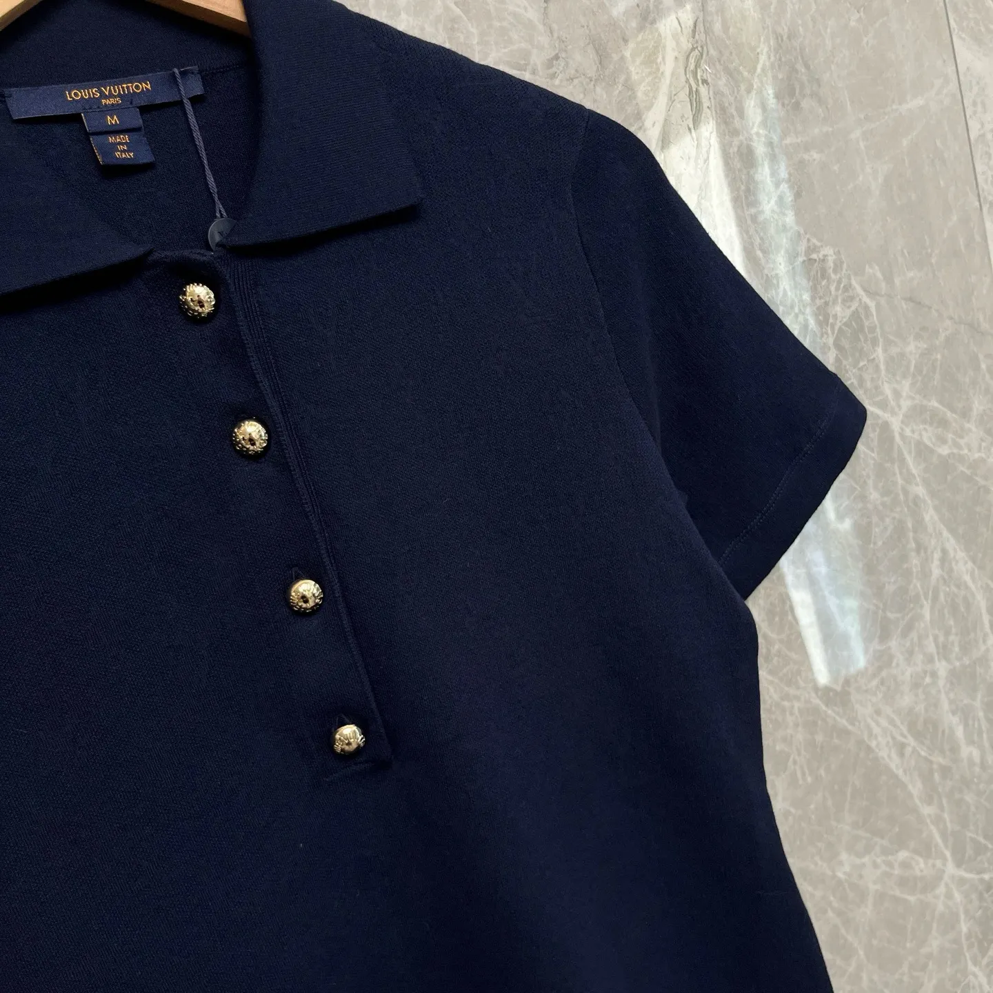 Monogram Piqué Cotton Polo Shirt D28522743 — view 5