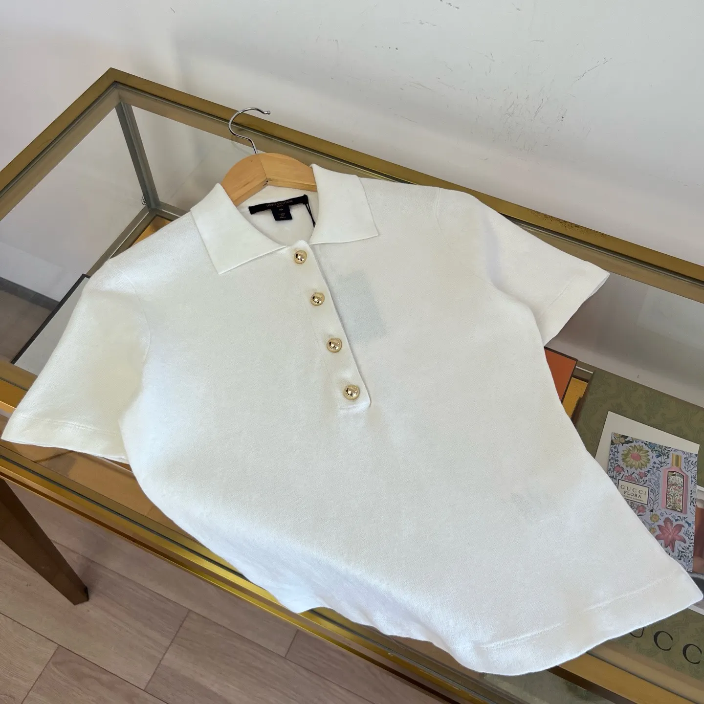 Monogram Piqué Cotton Polo Shirt D28522745 — view 5