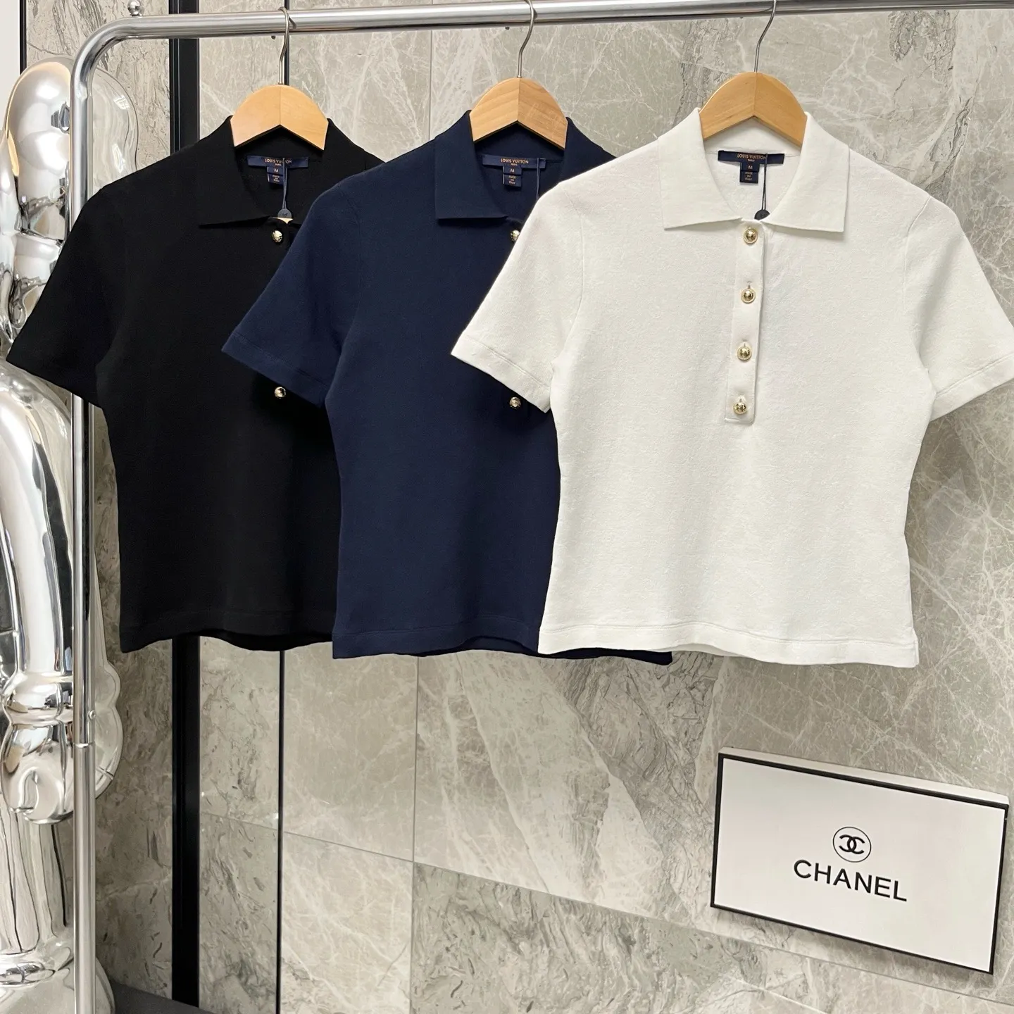 Monogram Piqué Cotton Polo Shirt D28522745 — view 10