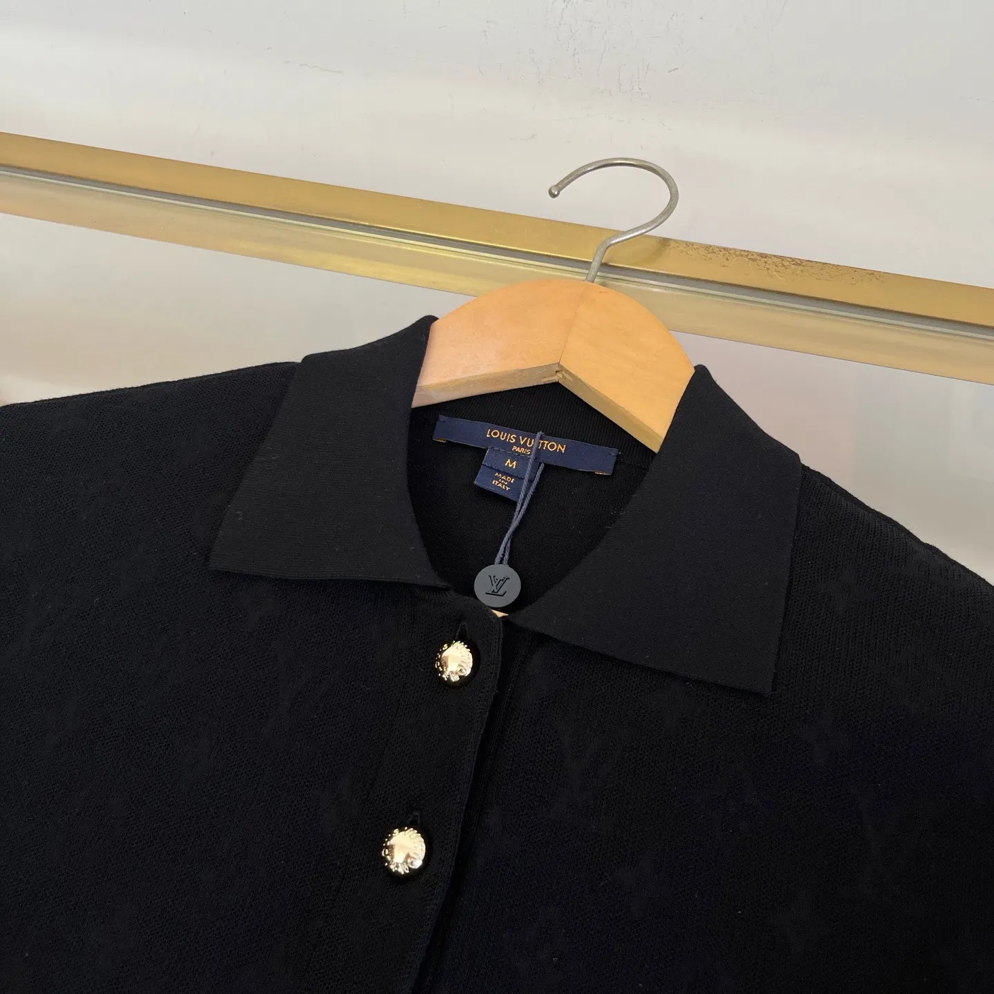 Monogram Piqué Cotton Polo Shirt D28522744 — view 4