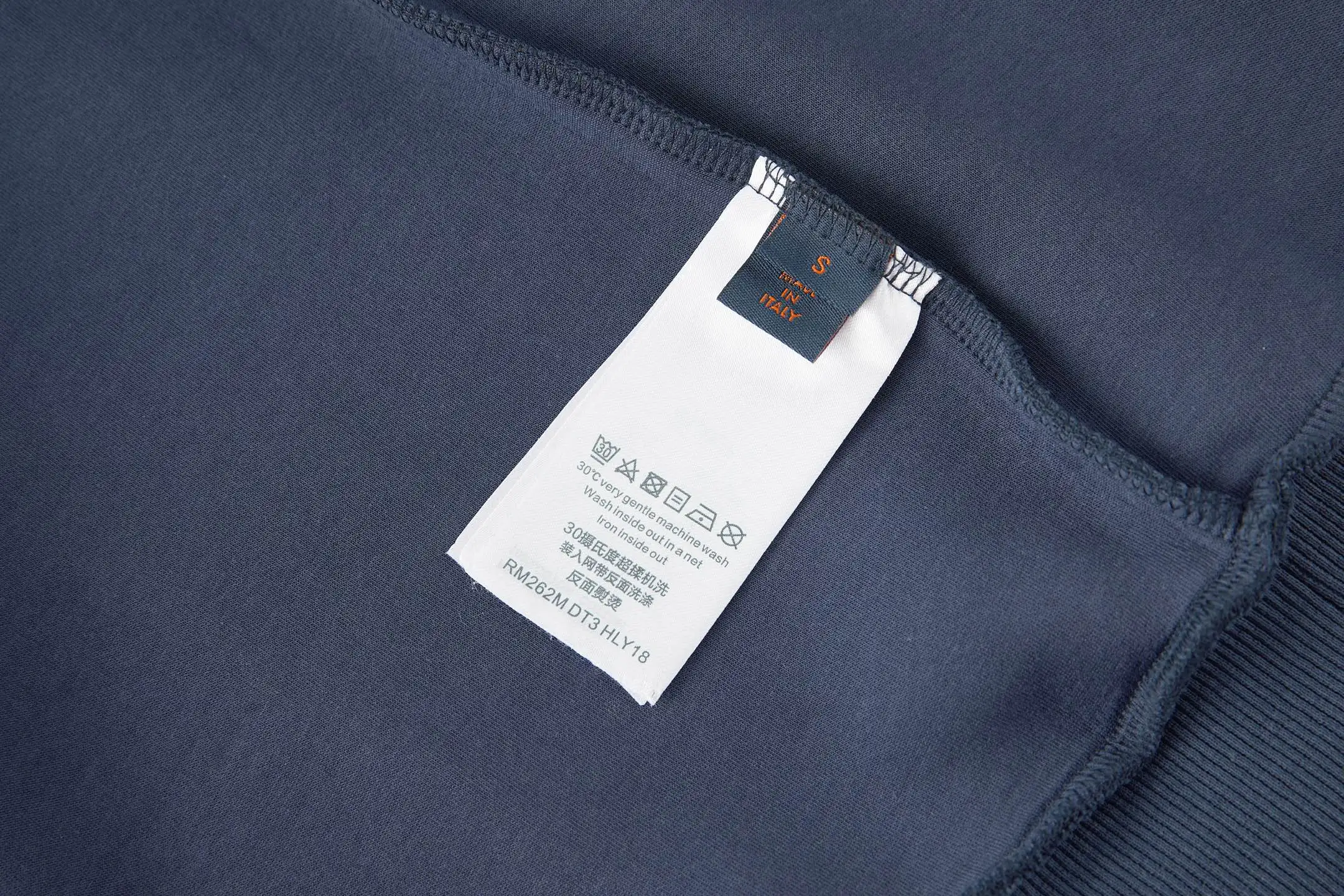 Leather Patch Zip-Up Hoodie D29023474 — view 7