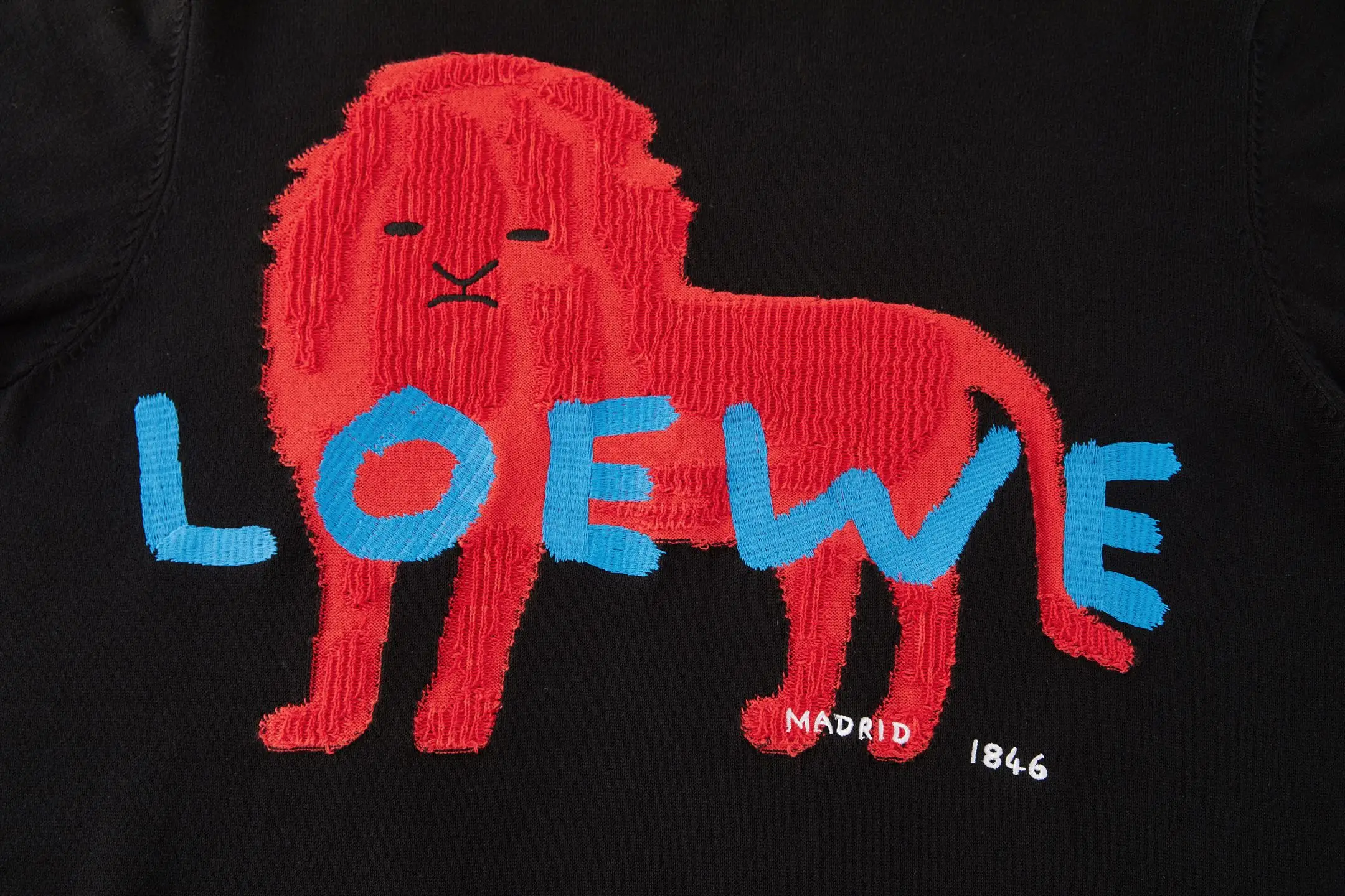 Lion Intarsia Cotton and Silk-Blend Sweater D29021924 — view 3