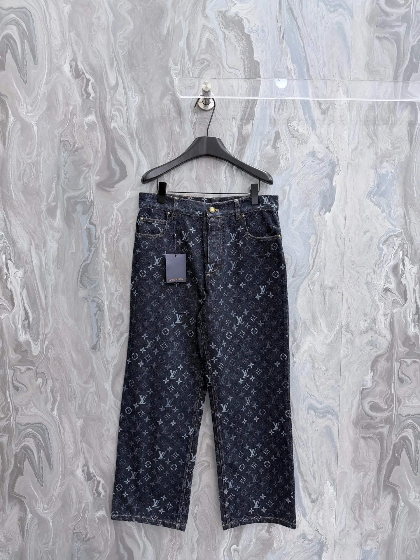 Monogram All-Over Print Denim Jeans D29022031