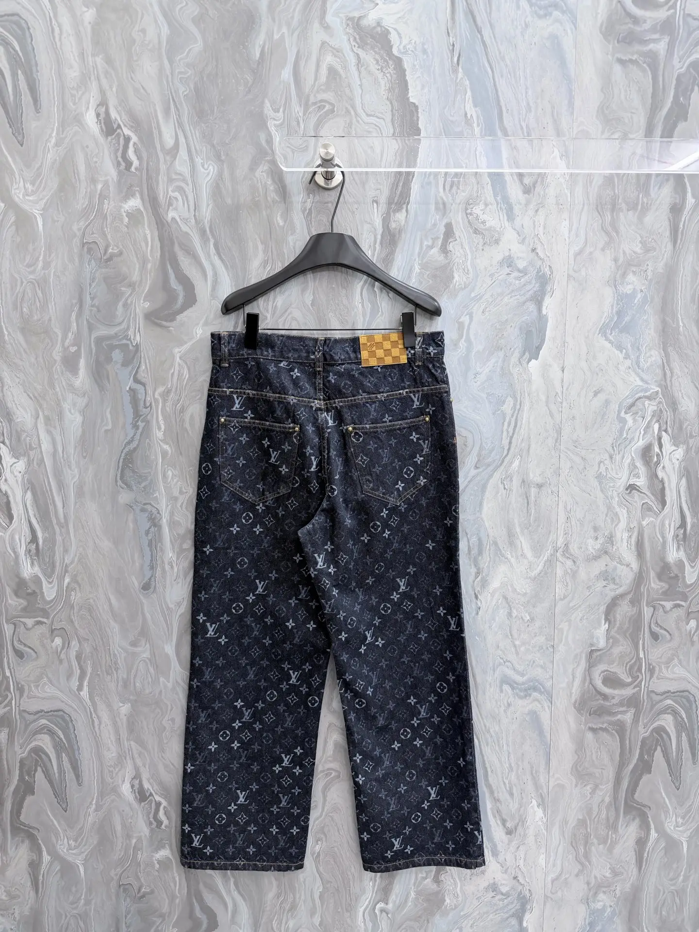 Monogram All-Over Print Denim Jeans D29022031 — view 2