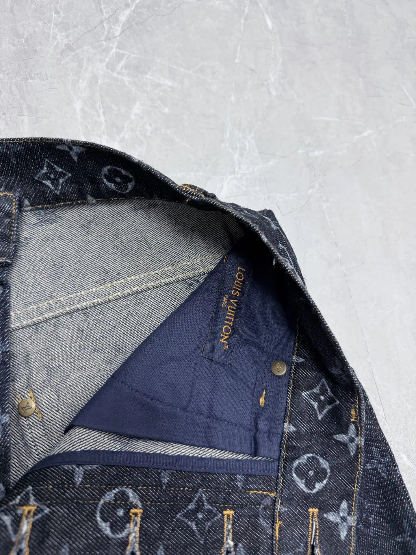 Monogram All-Over Print Denim Jeans D29022031 — view 6