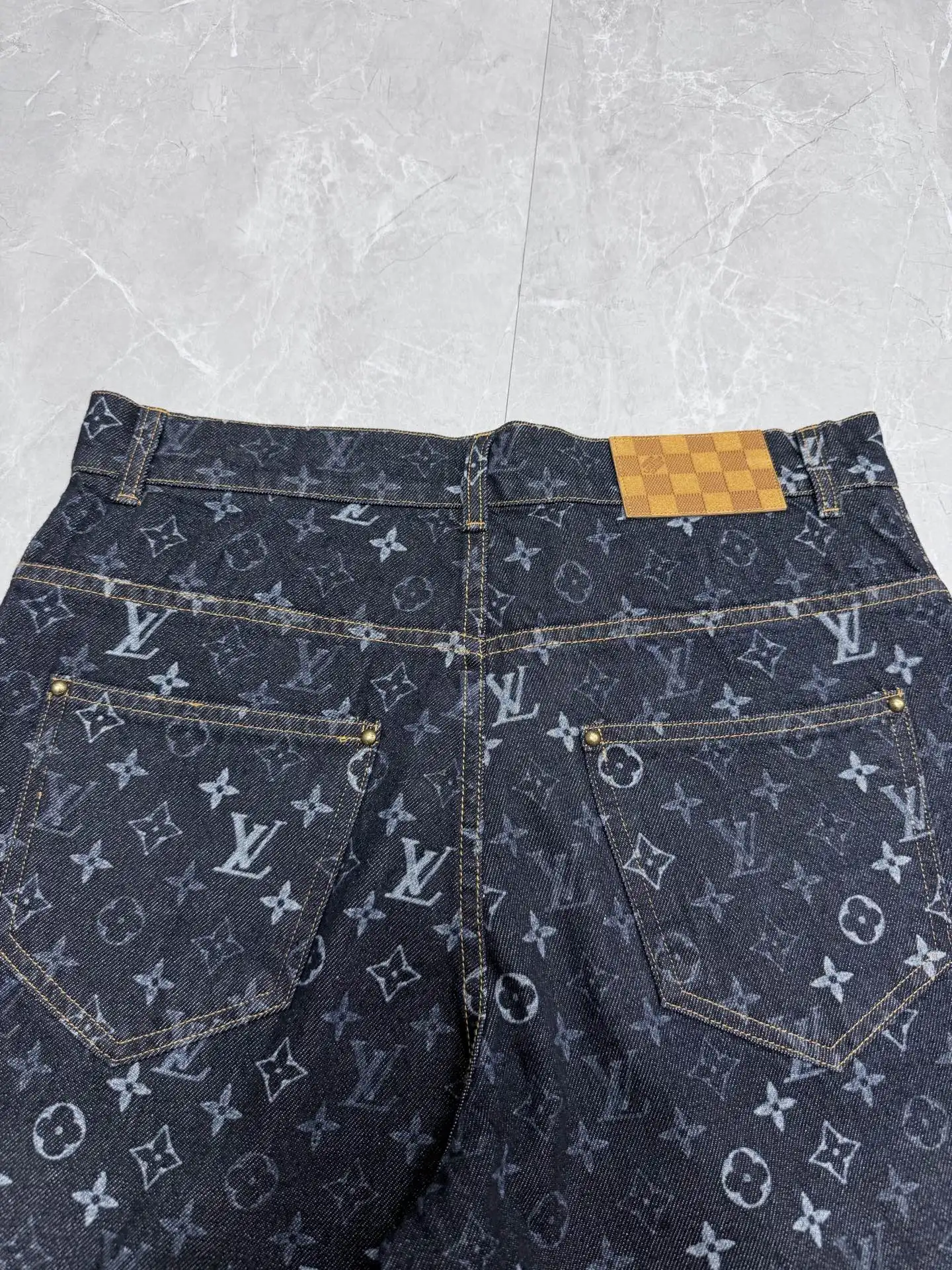 Monogram All-Over Print Denim Jeans D29022031 — view 7