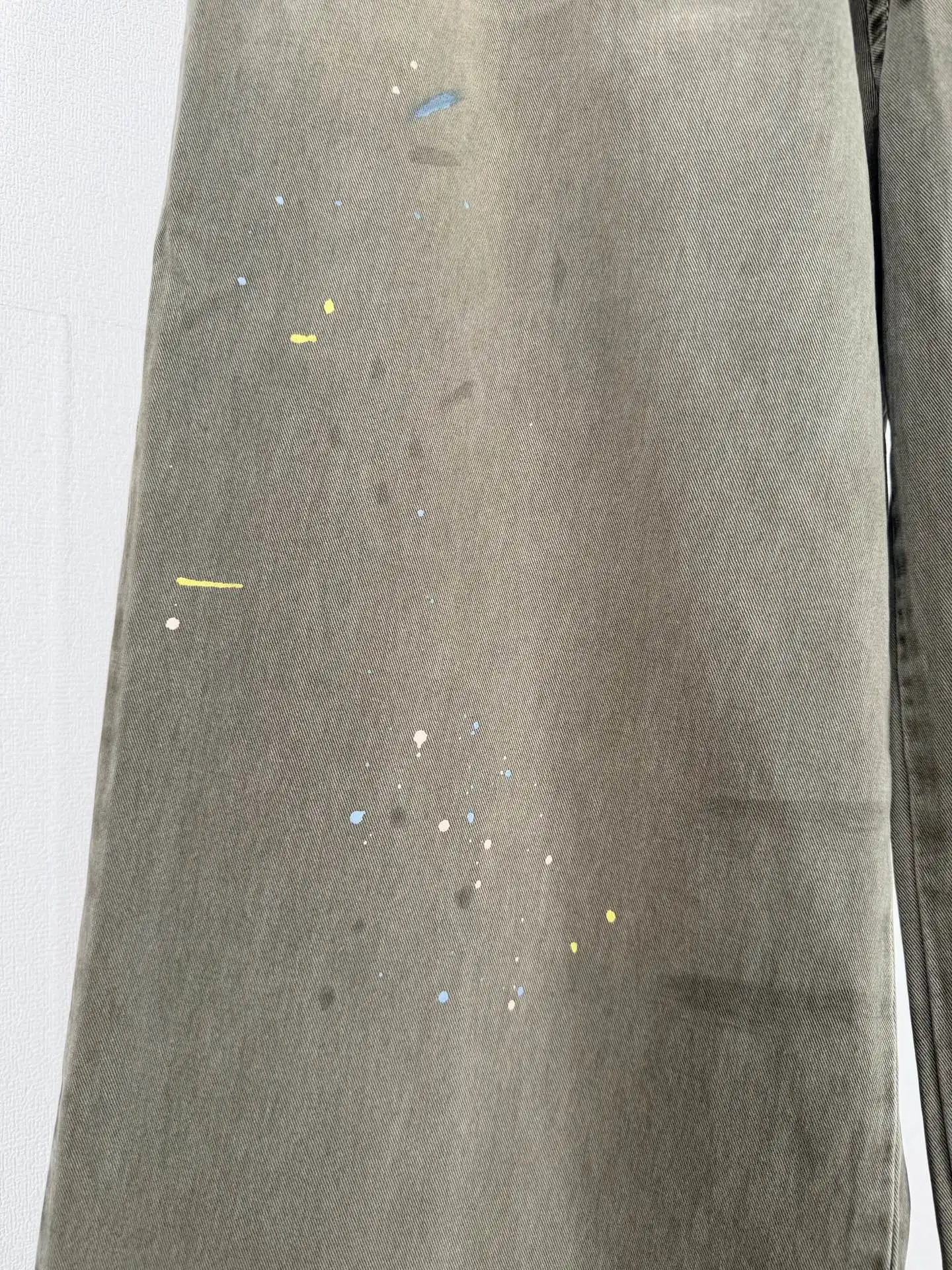 Paint-Splatter Logo-Embroidered Cotton Trousers D29519990 — view 7