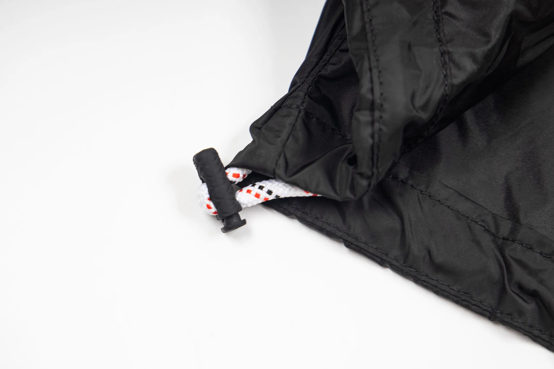 Check-Placket Hooded Nylon Jacket D29521672 — view 6