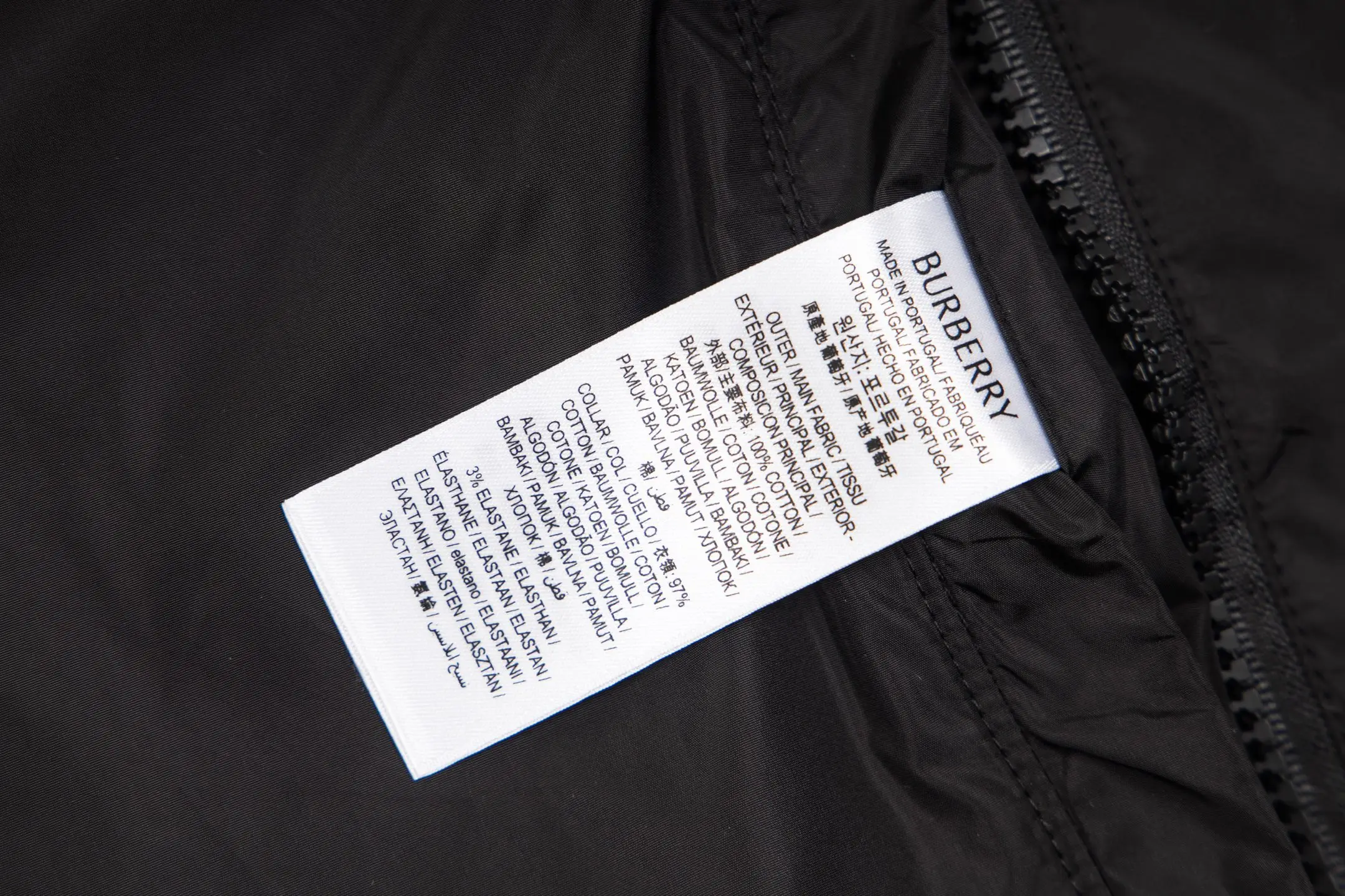 Check-Placket Hooded Nylon Jacket D29521672 — view 9