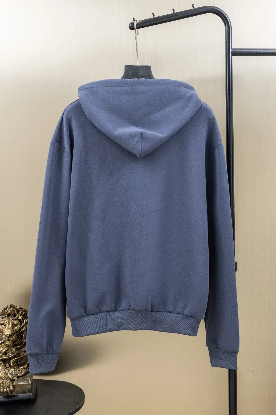 Embroidered Zip-Up Knit Hoodie D29523439 — view 2