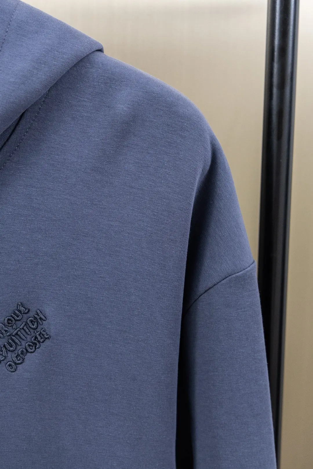Embroidered Zip-Up Knit Hoodie D29523439 — view 5