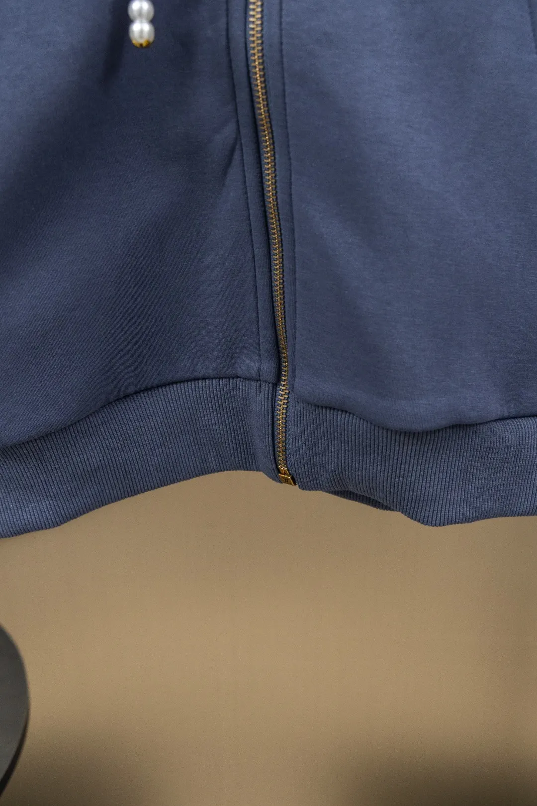 Embroidered Zip-Up Knit Hoodie D29523439 — view 11