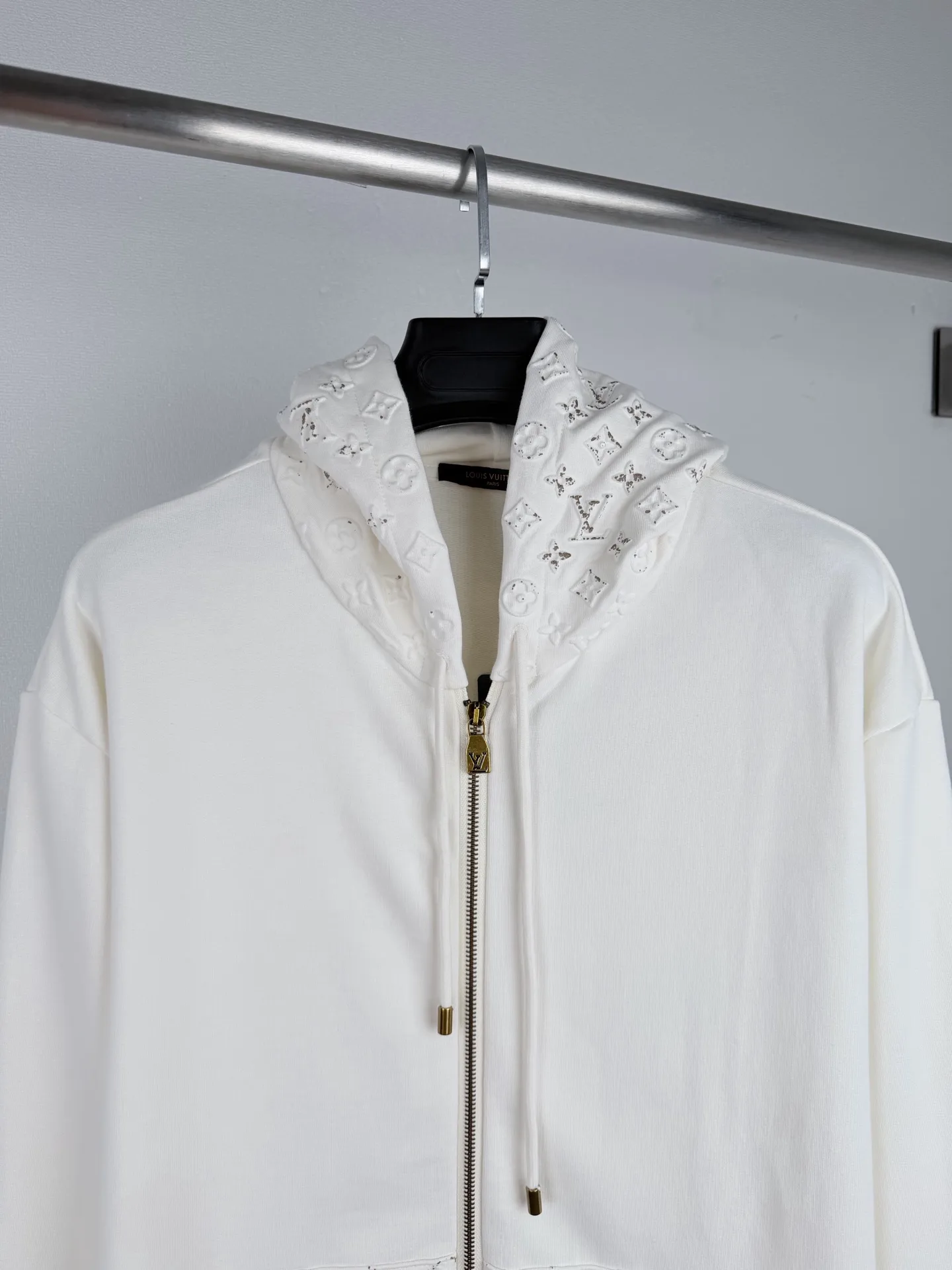 Monogram Embossed Zip-Up Hoodie D30021439 — view 2