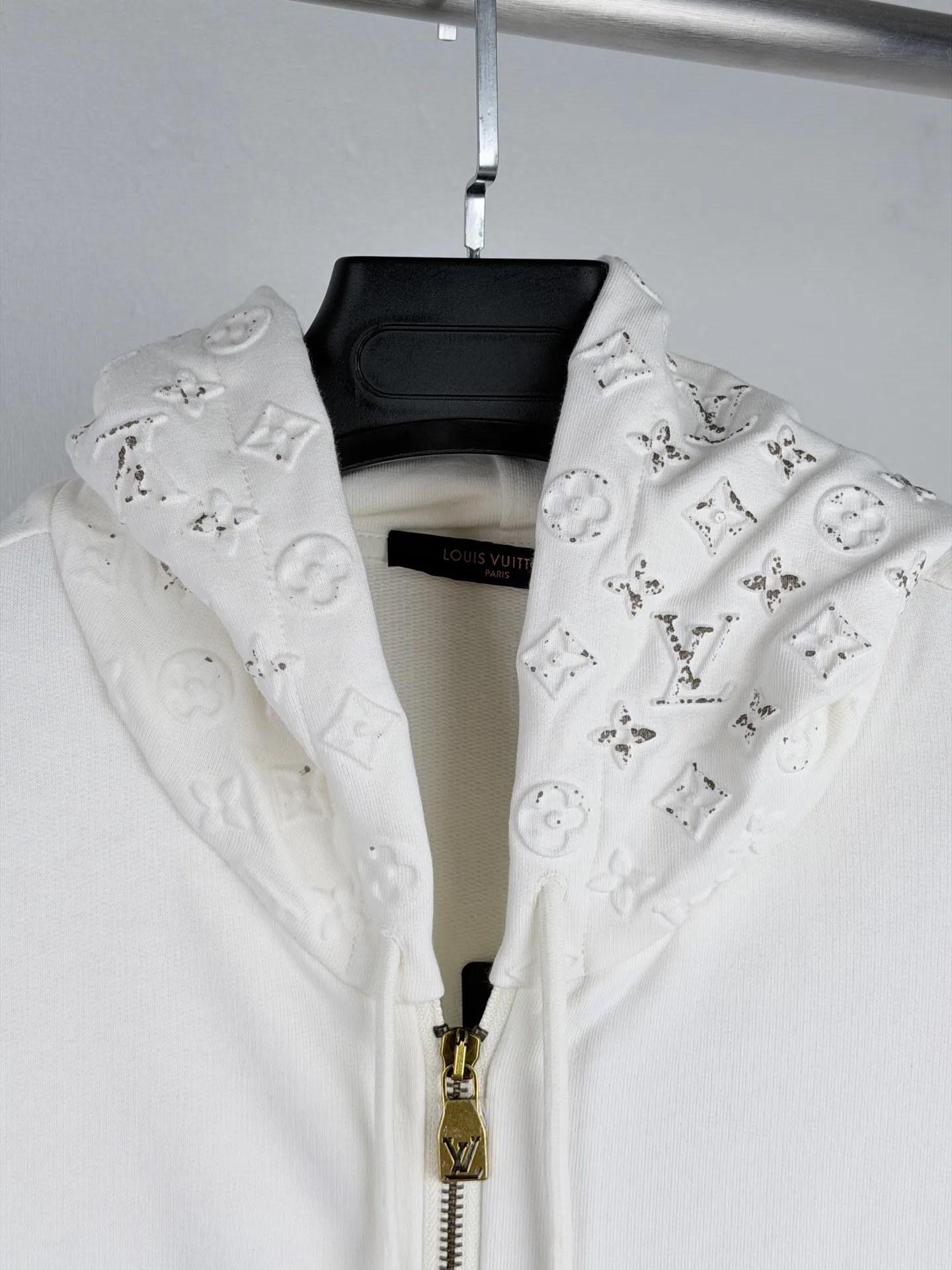Monogram Embossed Zip-Up Hoodie D30021439 — view 5
