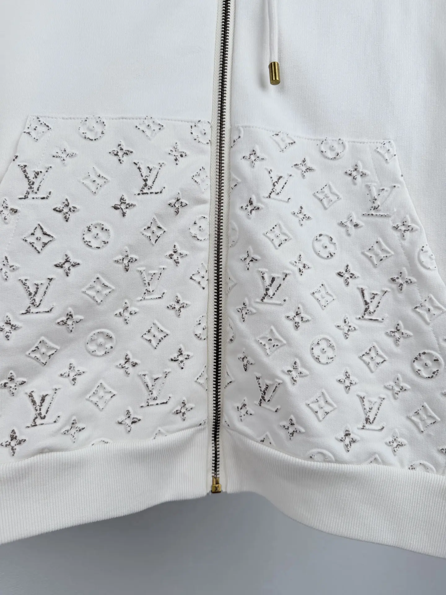 Monogram Embossed Zip-Up Hoodie D30021439 — view 9