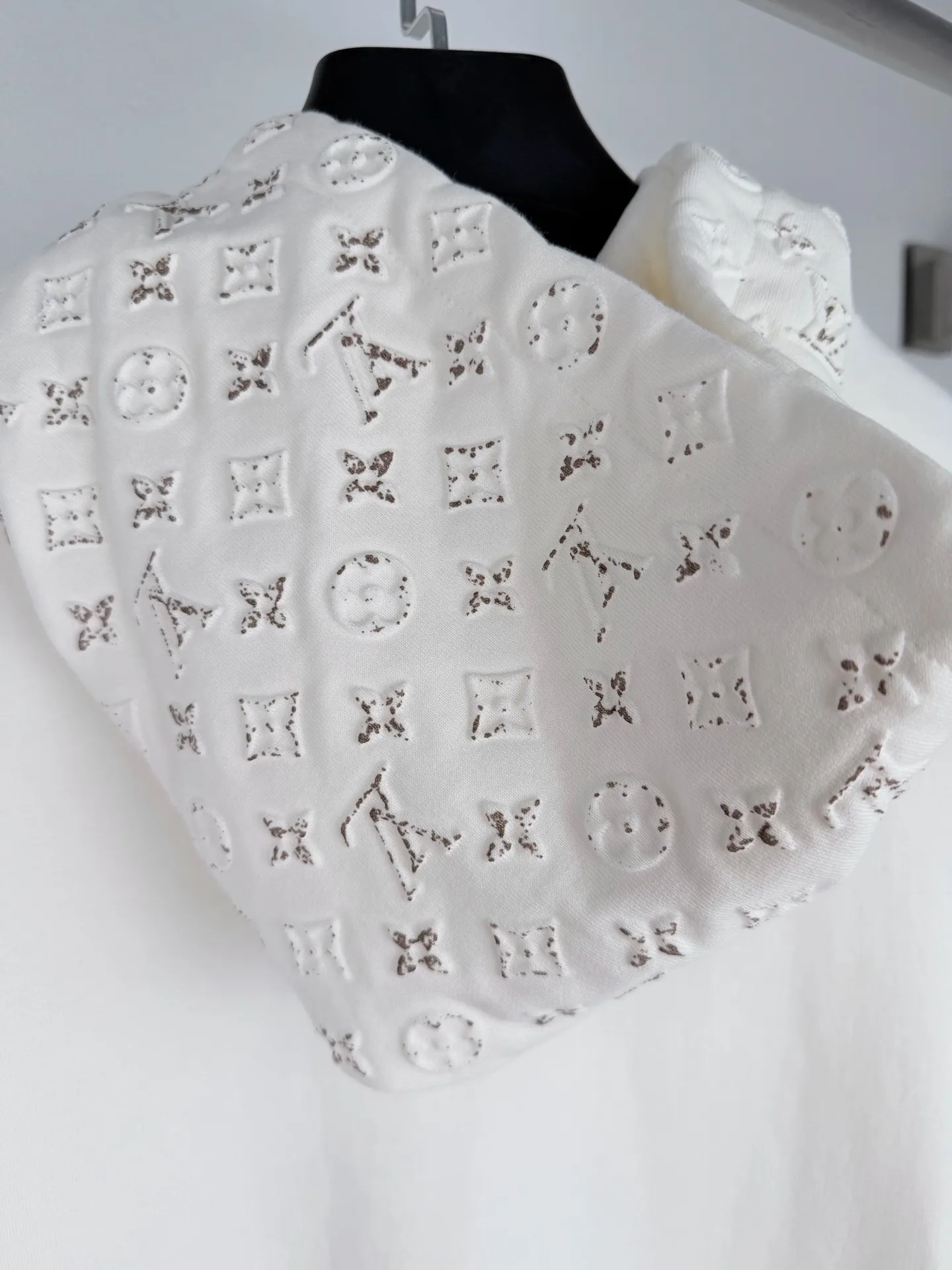 Monogram Embossed Zip-Up Hoodie D30021439 — view 12