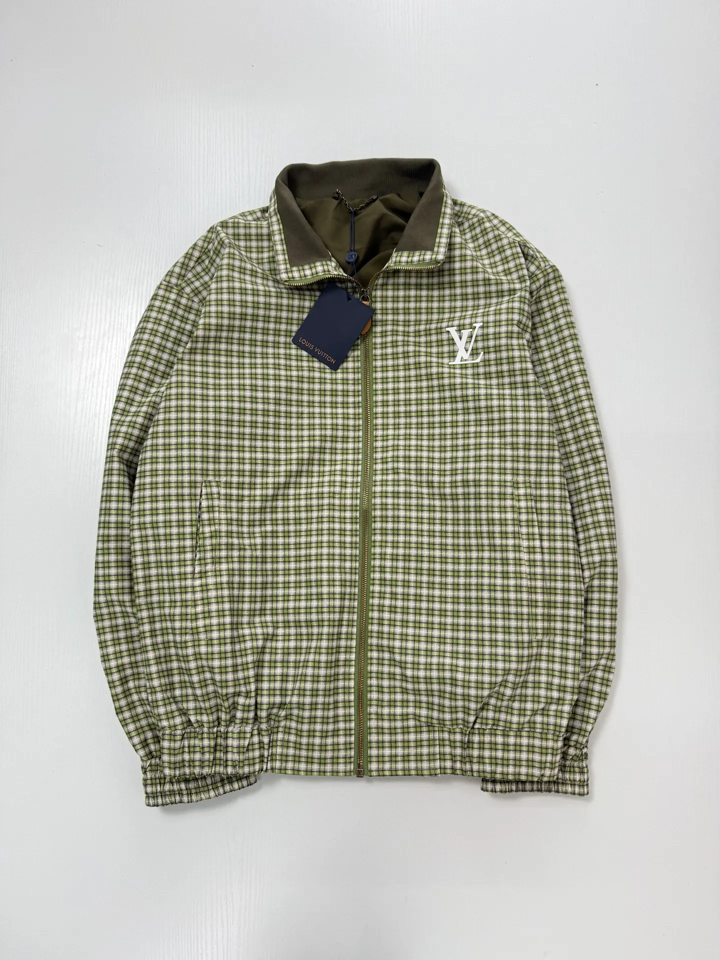 Checkered Gradient Harrington Jacket D30019950 — view 3