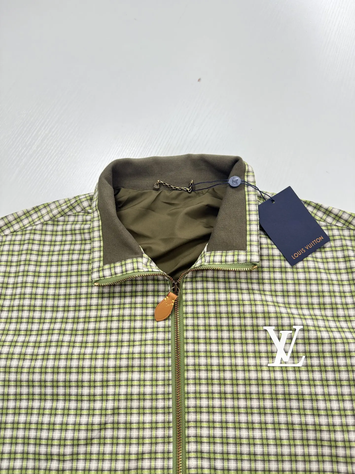Checkered Gradient Harrington Jacket D30019950 — view 4