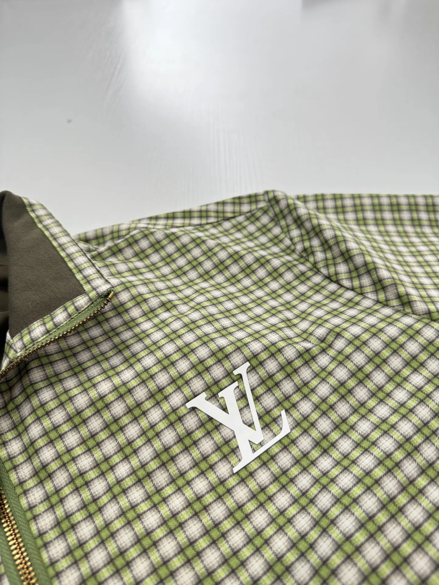 Checkered Gradient Harrington Jacket D30019950 — view 7