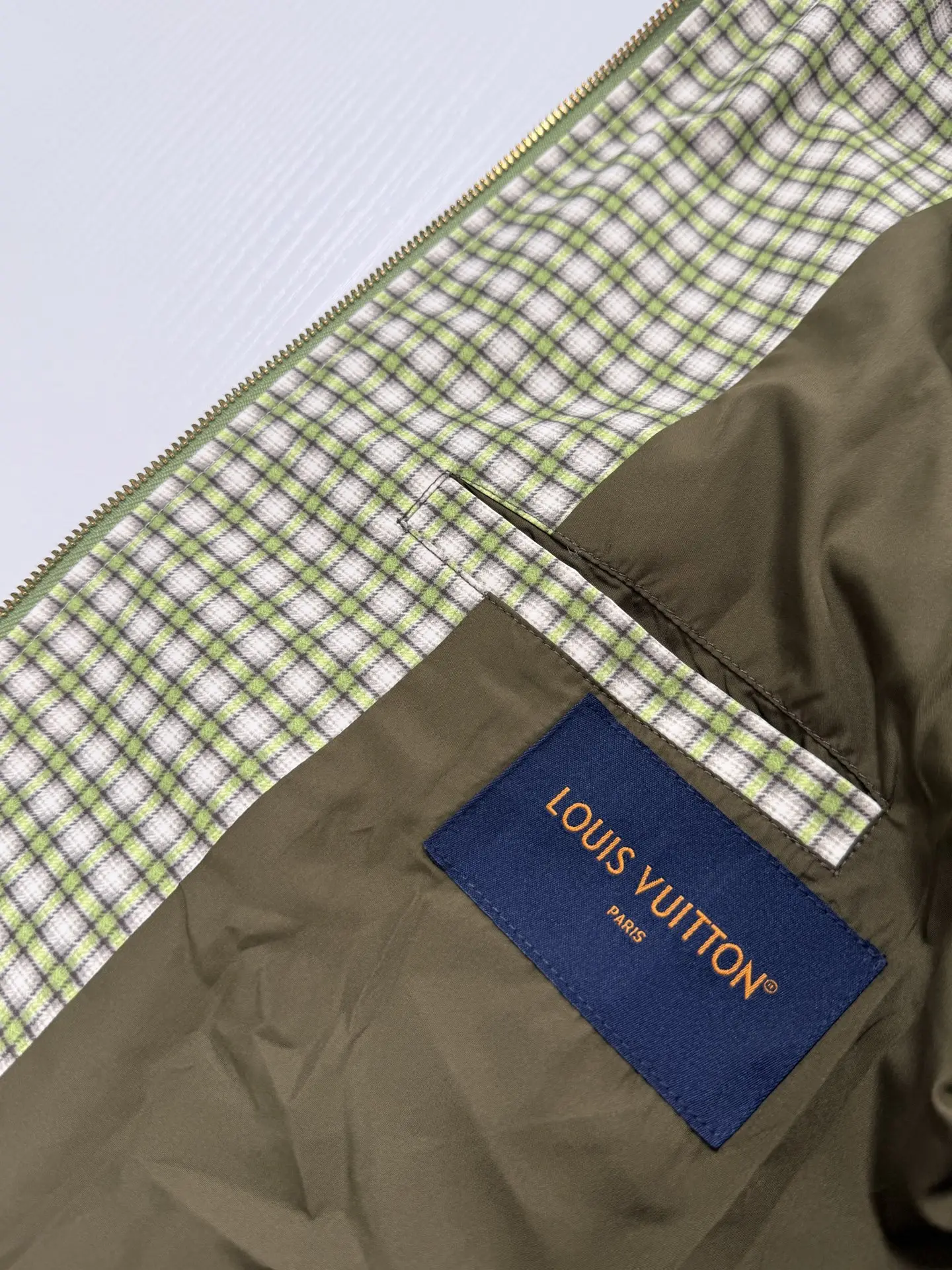 Checkered Gradient Harrington Jacket D30019950 — view 11