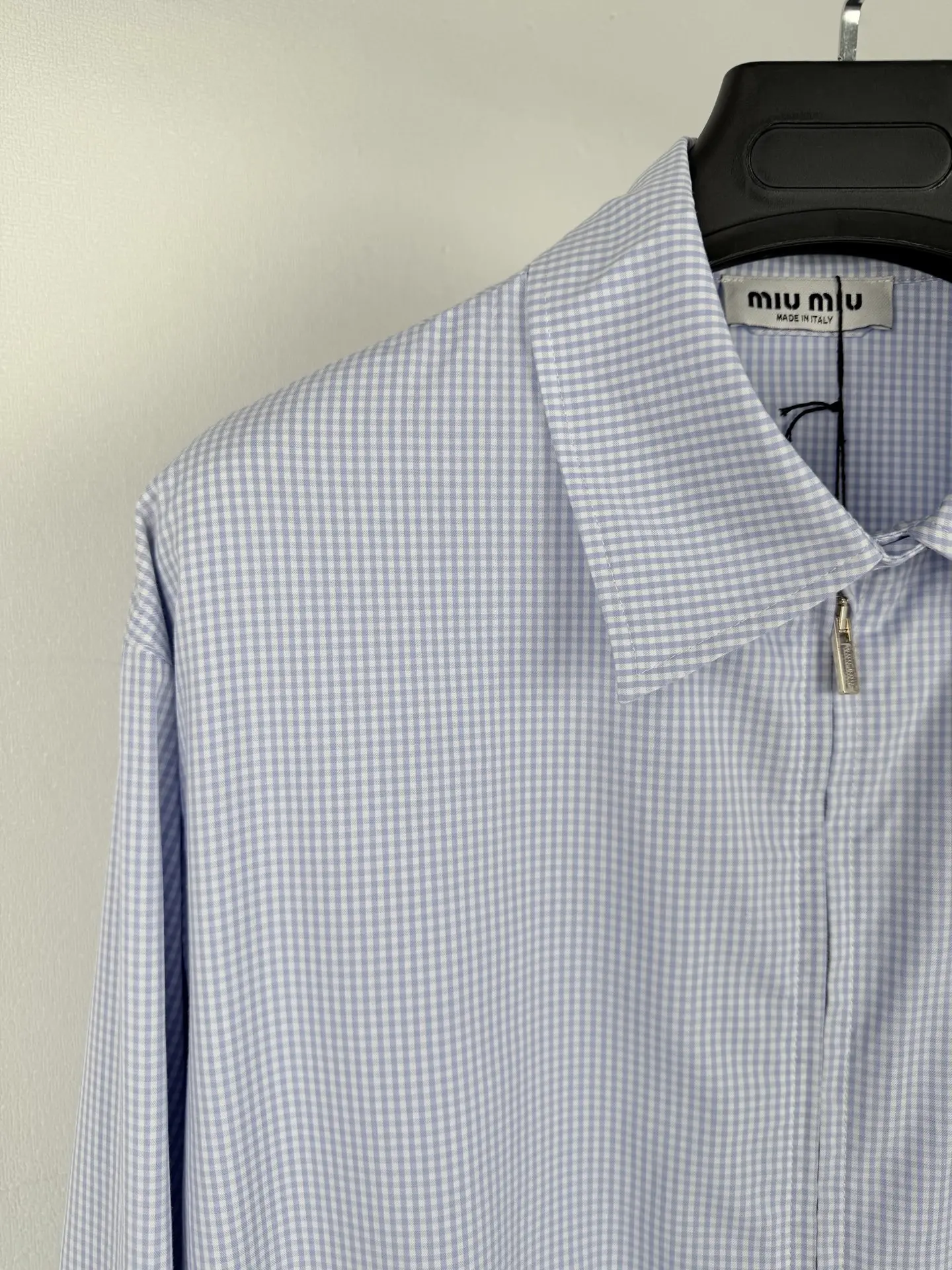 Gingham Check Harrington Jacket D30020007 — view 7