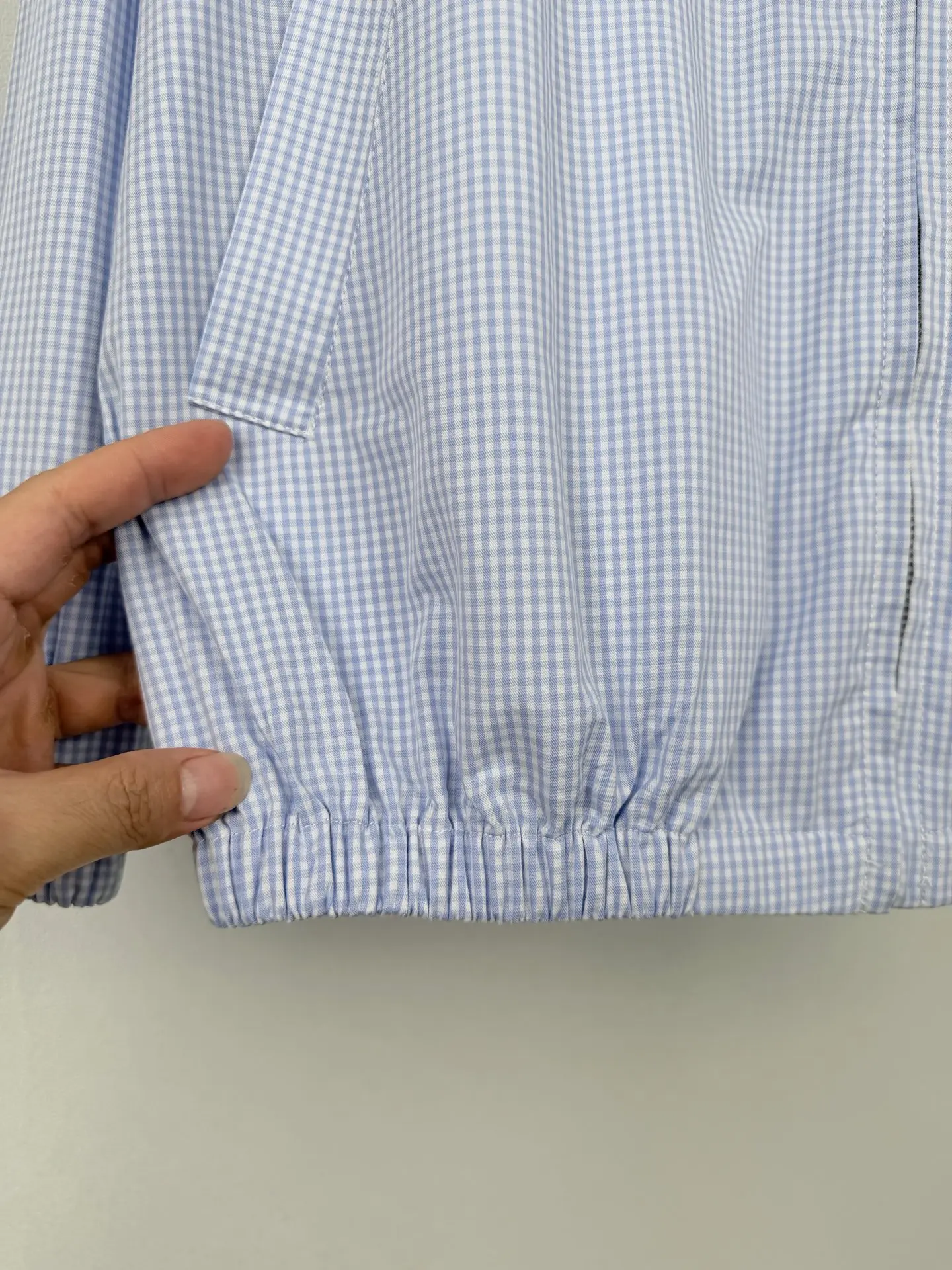 Gingham Check Harrington Jacket D30020007 — view 9