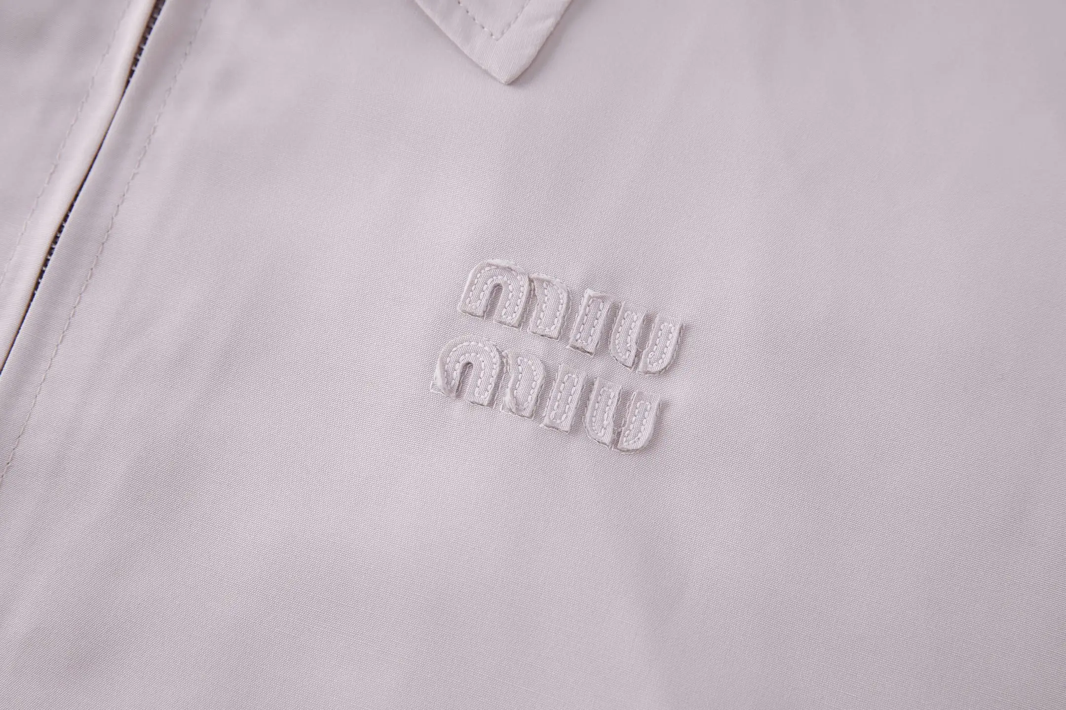 Embroidered Logo Zip-Up Harrington Jacket D30023590 — view 5