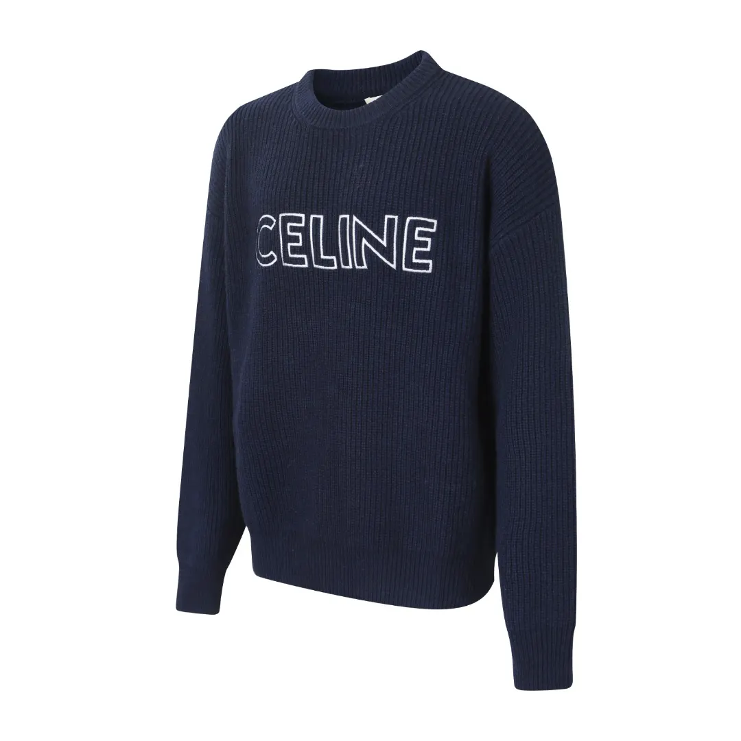 Logo-Embroidered Ribbed Merino Wool Sweater D30020041 — view 2